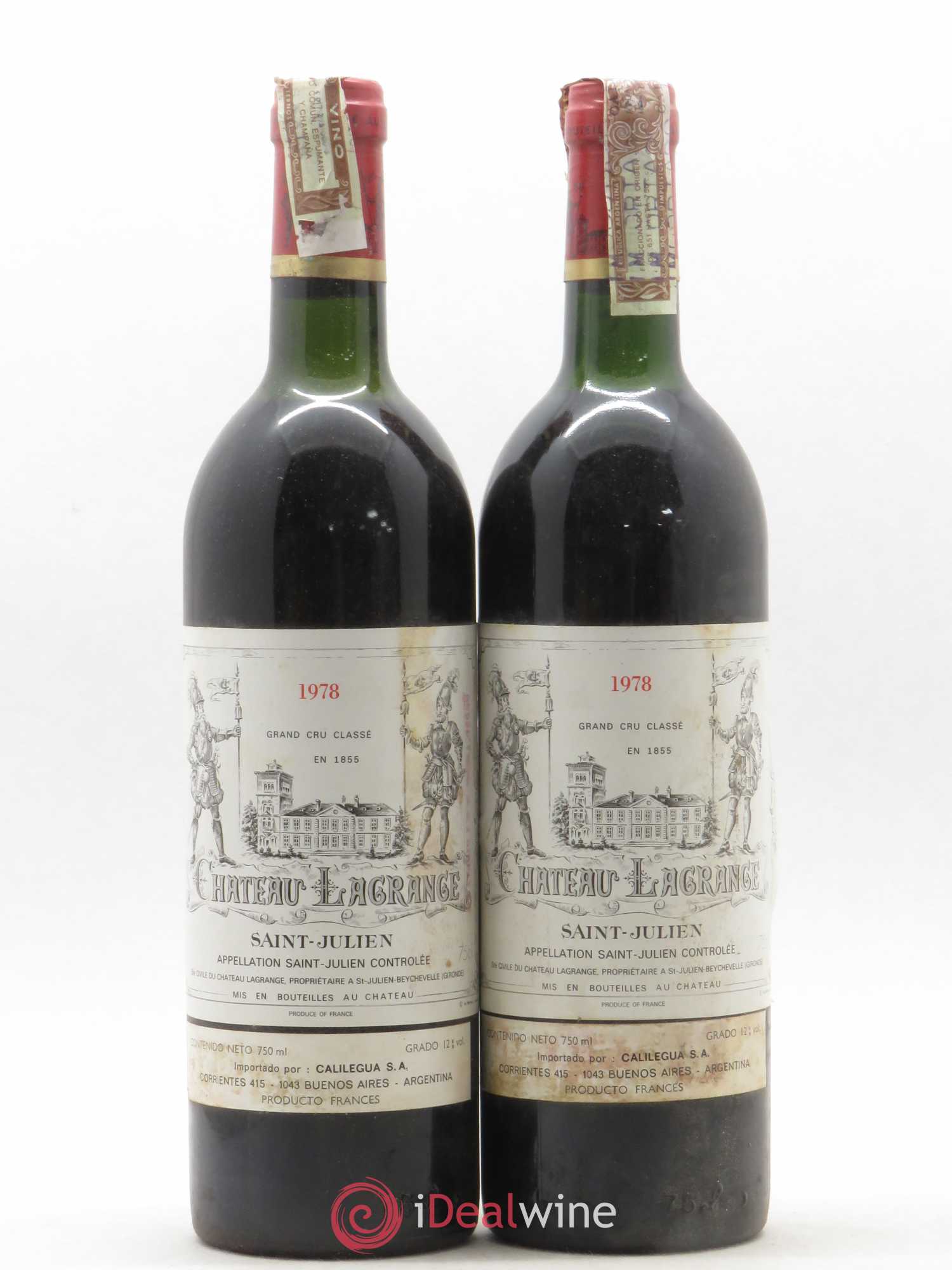 Château Lagrange 3ème Grand Cru Classé (sans prix de réserve) 1978 - Lot de 2 bouteilles - 0