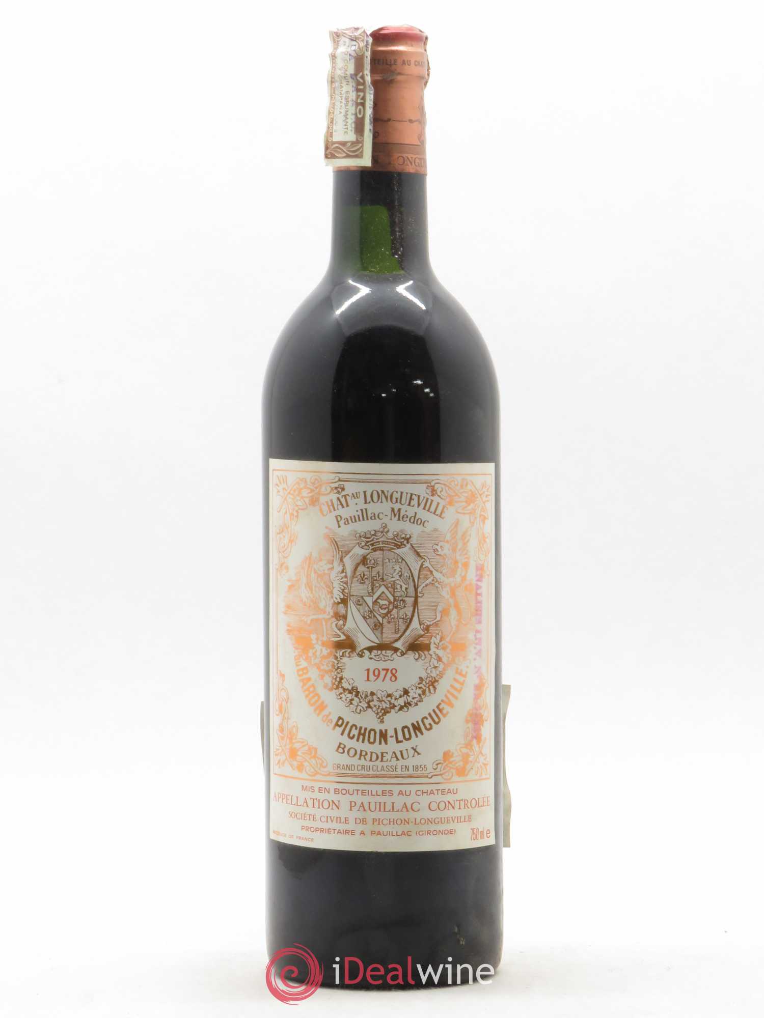 Pichon Longueville Baron 2ème Grand Cru Classé (sans prix de réserve) 1978 - Lot de 1 bouteille - 0