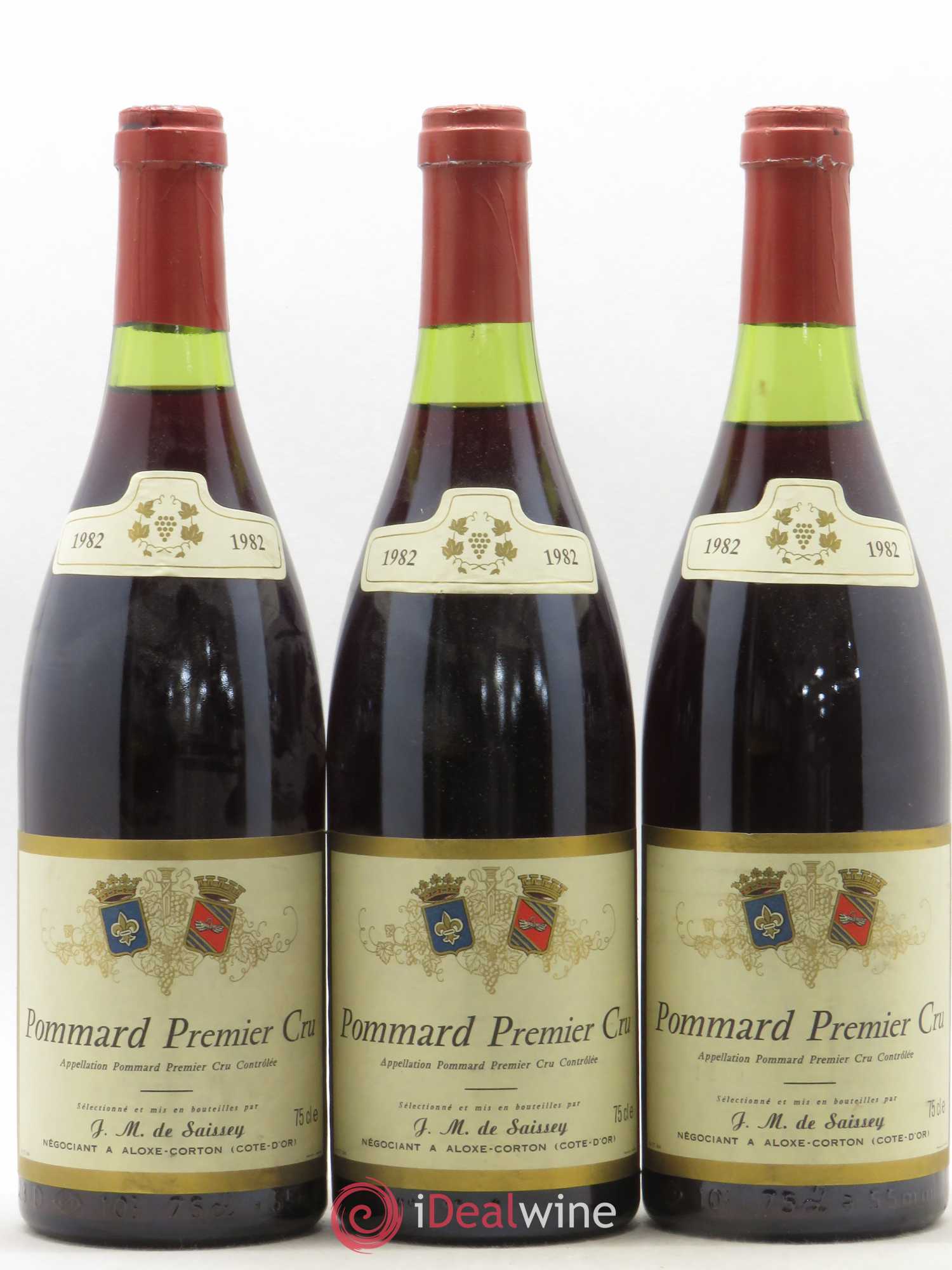 Pommard 1er Cru De Saissey (sans prix de réserve) 1982 - Posten von 3 Flaschen - 0