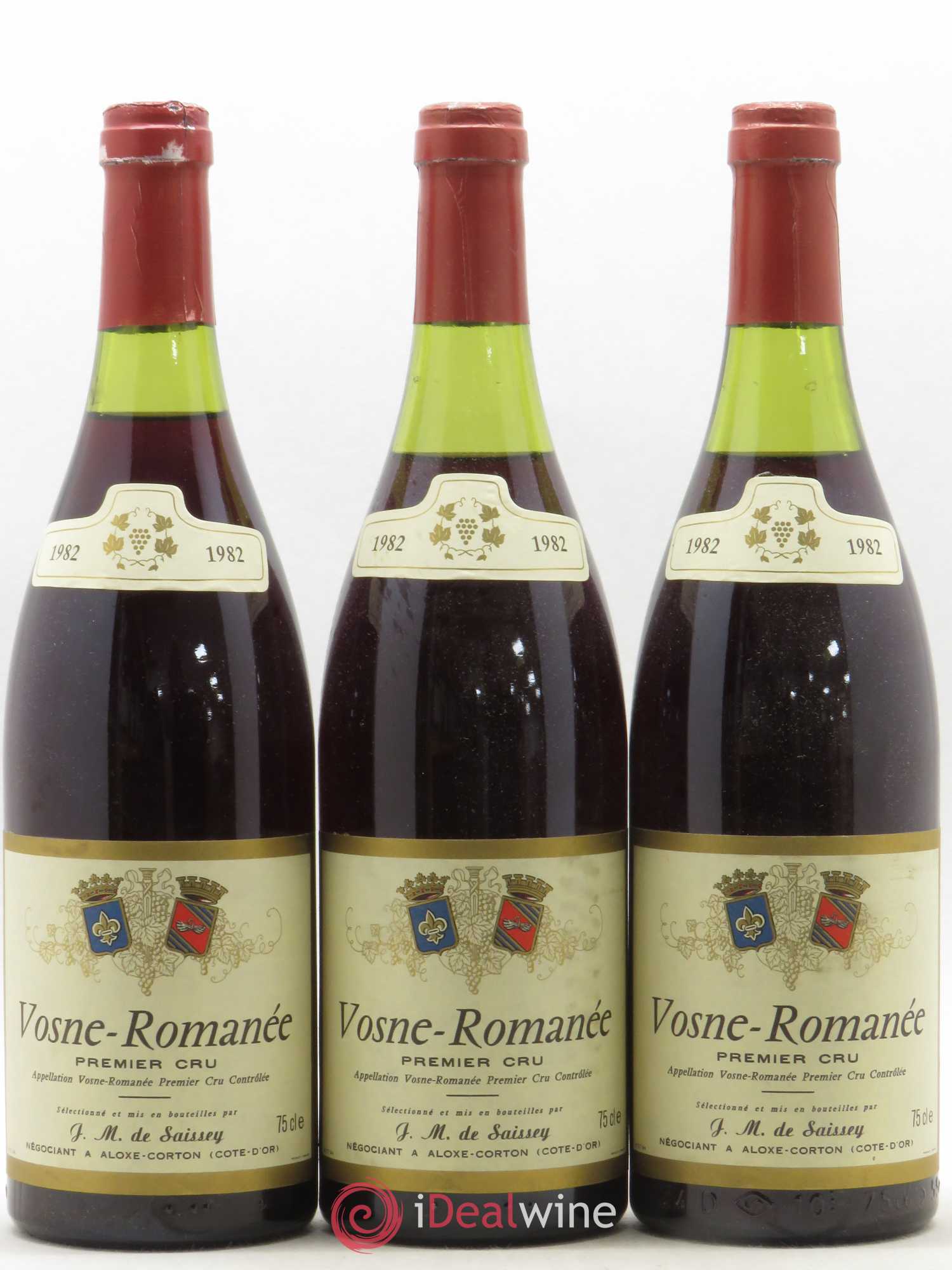 Vosne-Romanée 1er Cru De Saissey (sans prix de réserve) (sans prix de réserve) 1982 - Posten von 3 Flaschen - 0
