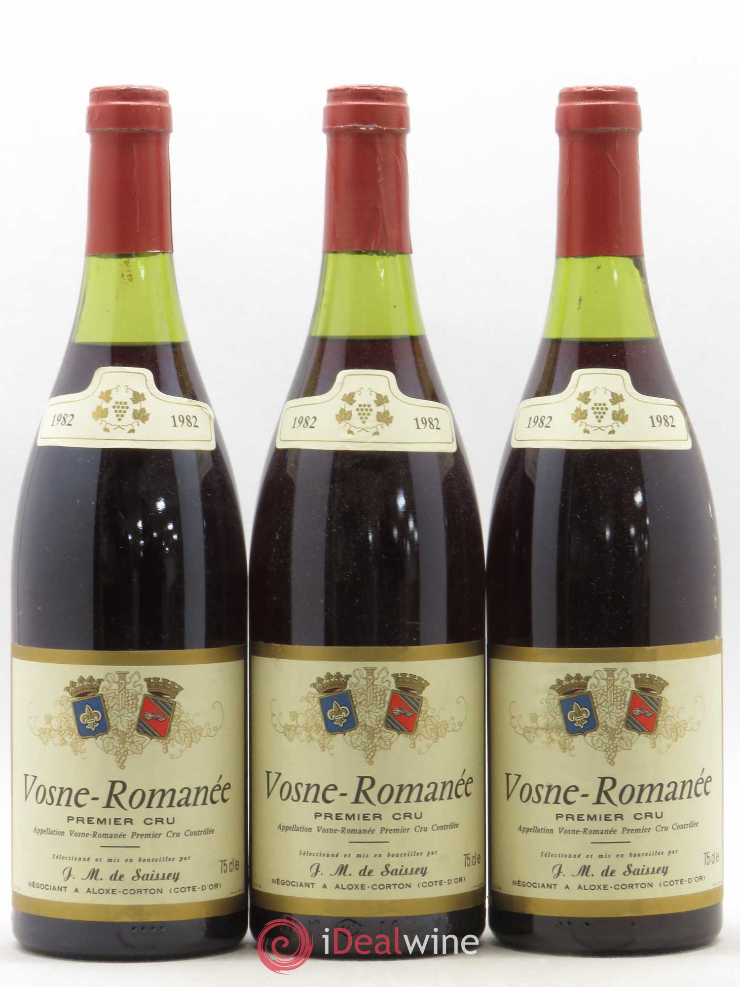 Vosne-Romanée 1er Cru De Saissey (sans prix de réserve) (sans prix de réserve) 1982 - Posten von 3 Flaschen - 0
