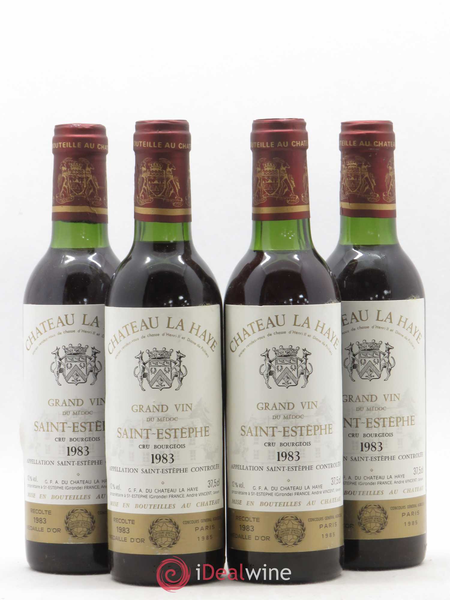Saint-Estèphe Château La Haye (sans prix de réserve) 1983 - Posten von 4 Demi-Flaschen - 0