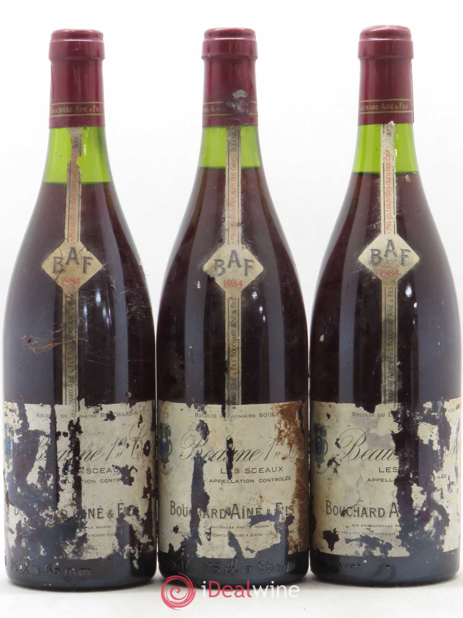 Beaune 1er Cru Les Sceaux Bouchard Ainé (sans prix de réserve) (sans prix de réserve) 1984 - Posten von 3 Flaschen - 0