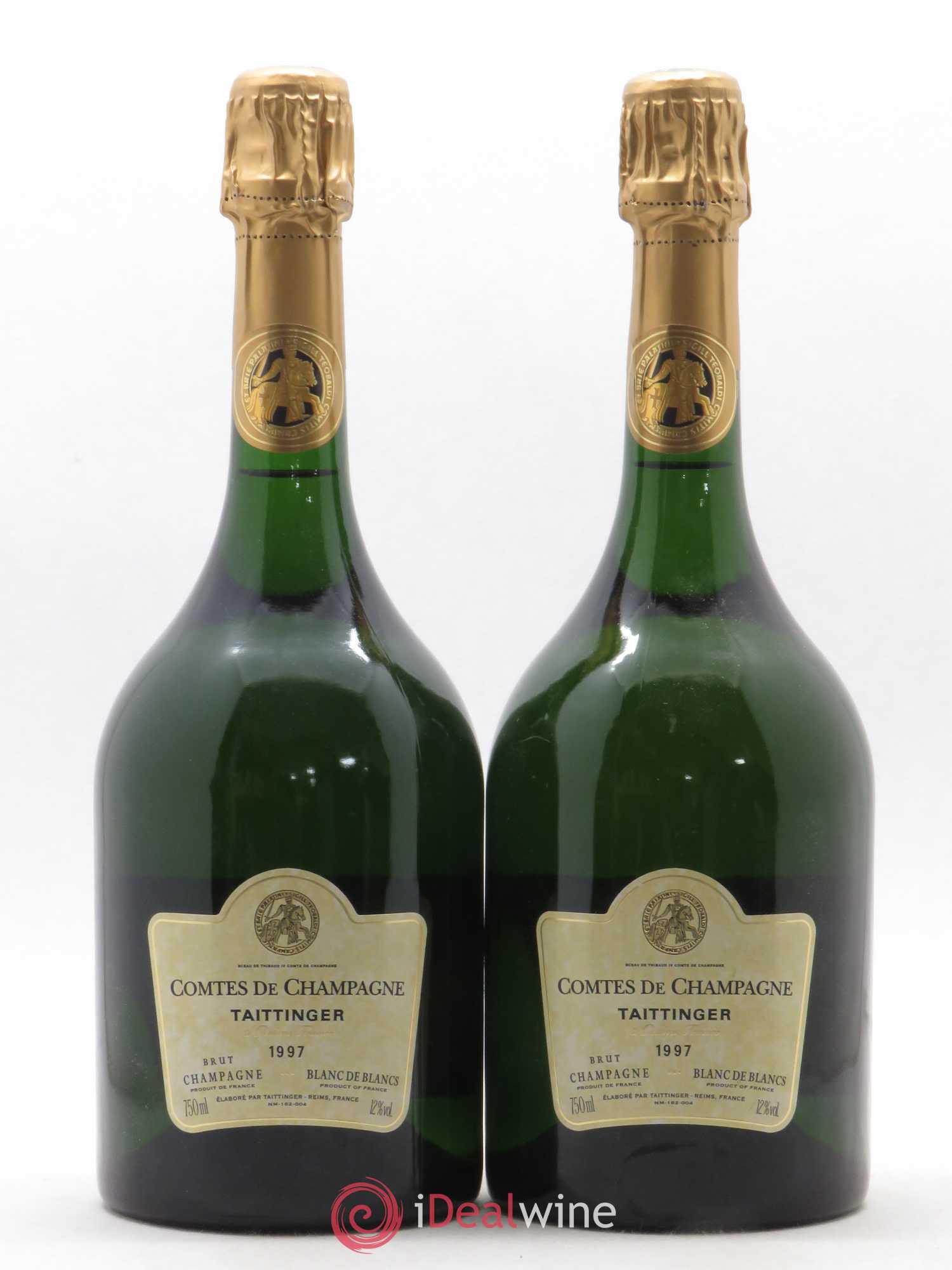 Comtes de Champagne Taittinger (sans prix de réserve) 1997 - Lot de 2 bouteilles - 0