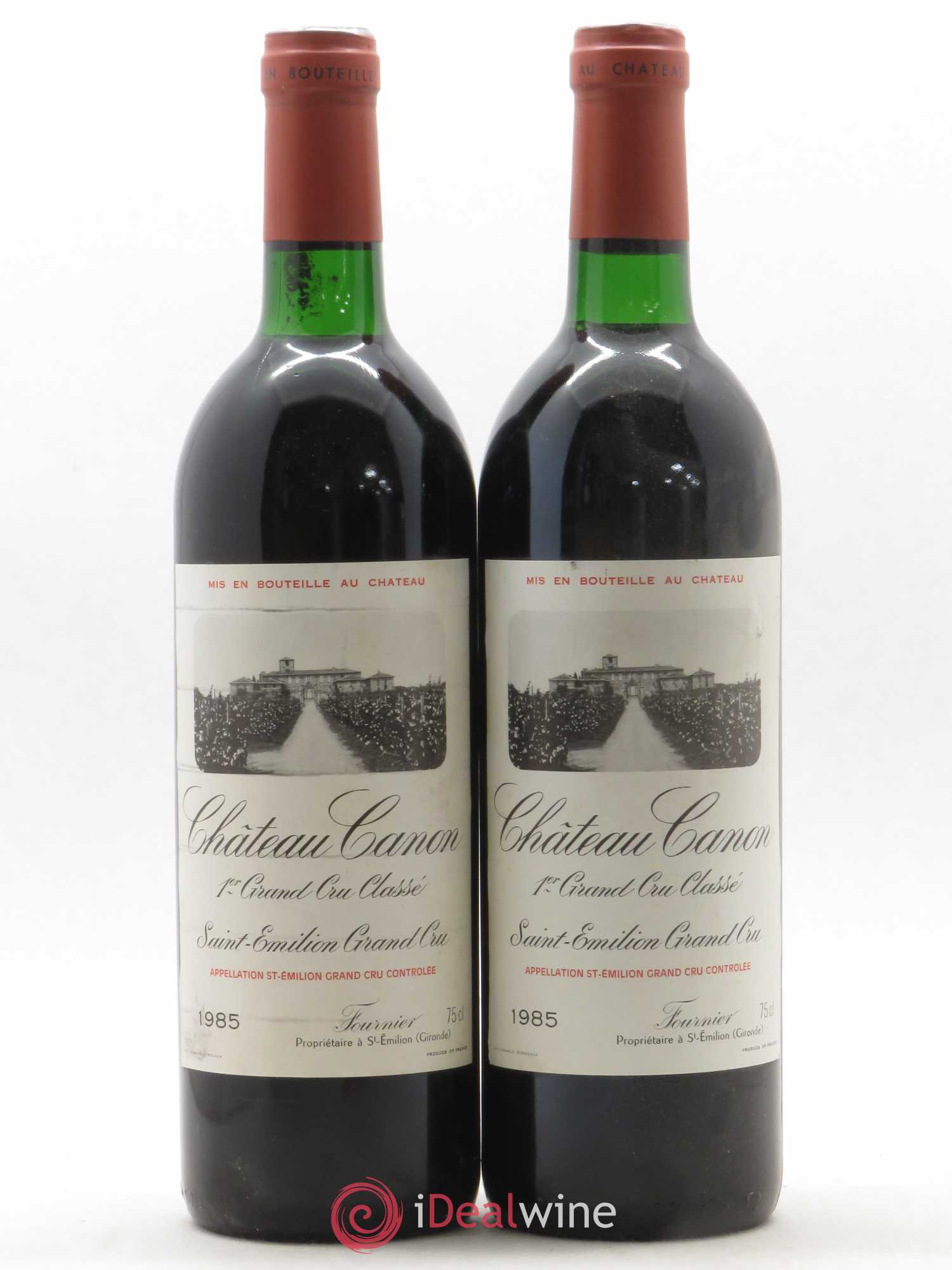 Château Canon 1er Grand Cru Classé B (sans prix de réserve) 1985 - Lot de 2 bouteilles - 0