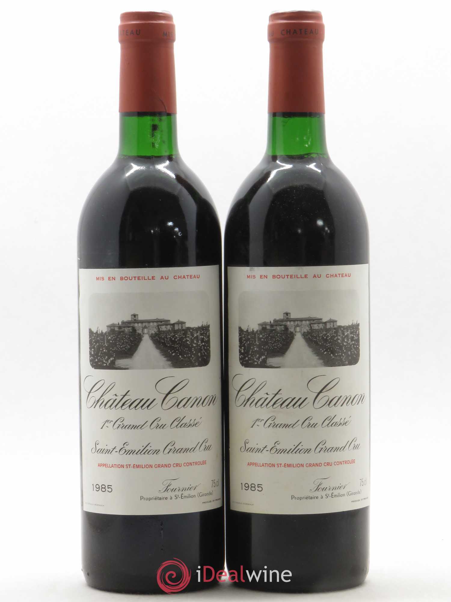 Château Canon 1er Grand Cru Classé B (sans prix de réserve) 1985 - Lot de 2 bouteilles - 0