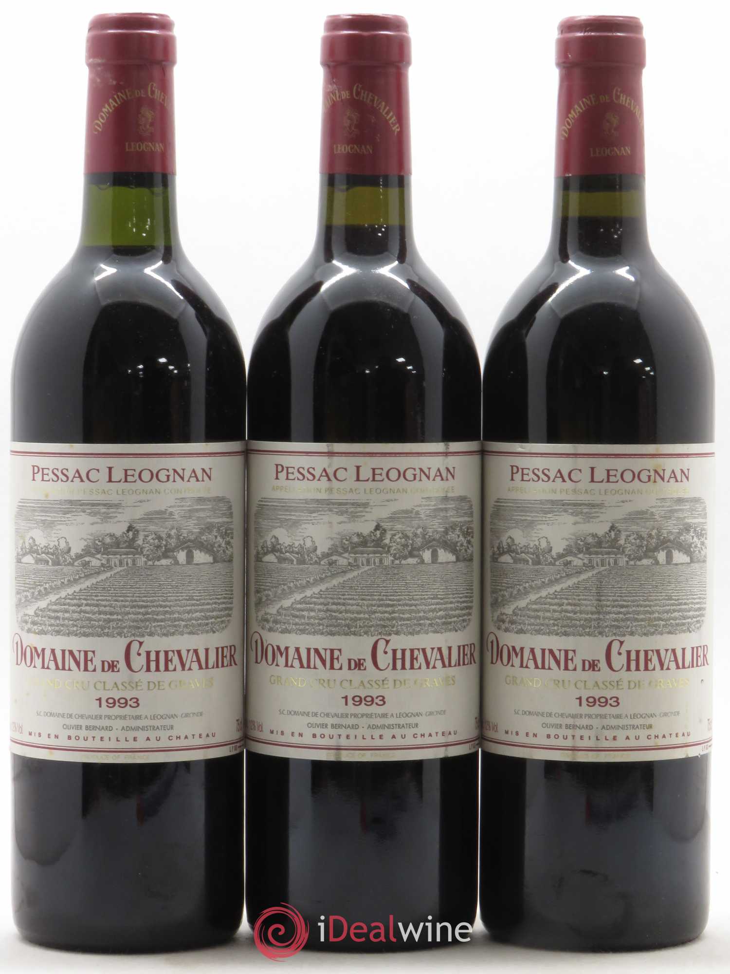 Domaine de Chevalier Cru Classé de Graves (sans prix de réserve) 1993 - Lot de 3 bouteilles - 0