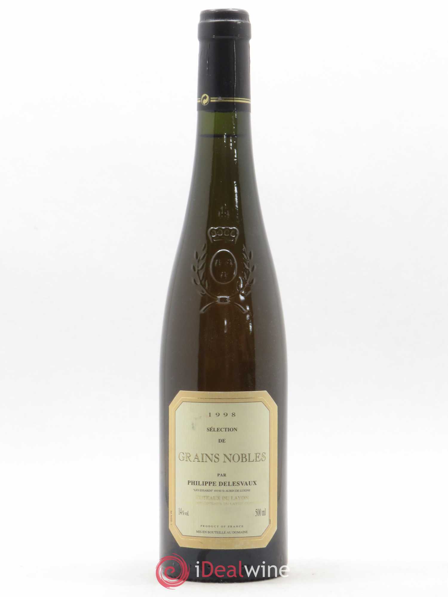 Coteaux du Layon Séléction de grains nobles P. Delesveaux (sans prix de réserve) 1998 - Posten von 1 Flasche - 0