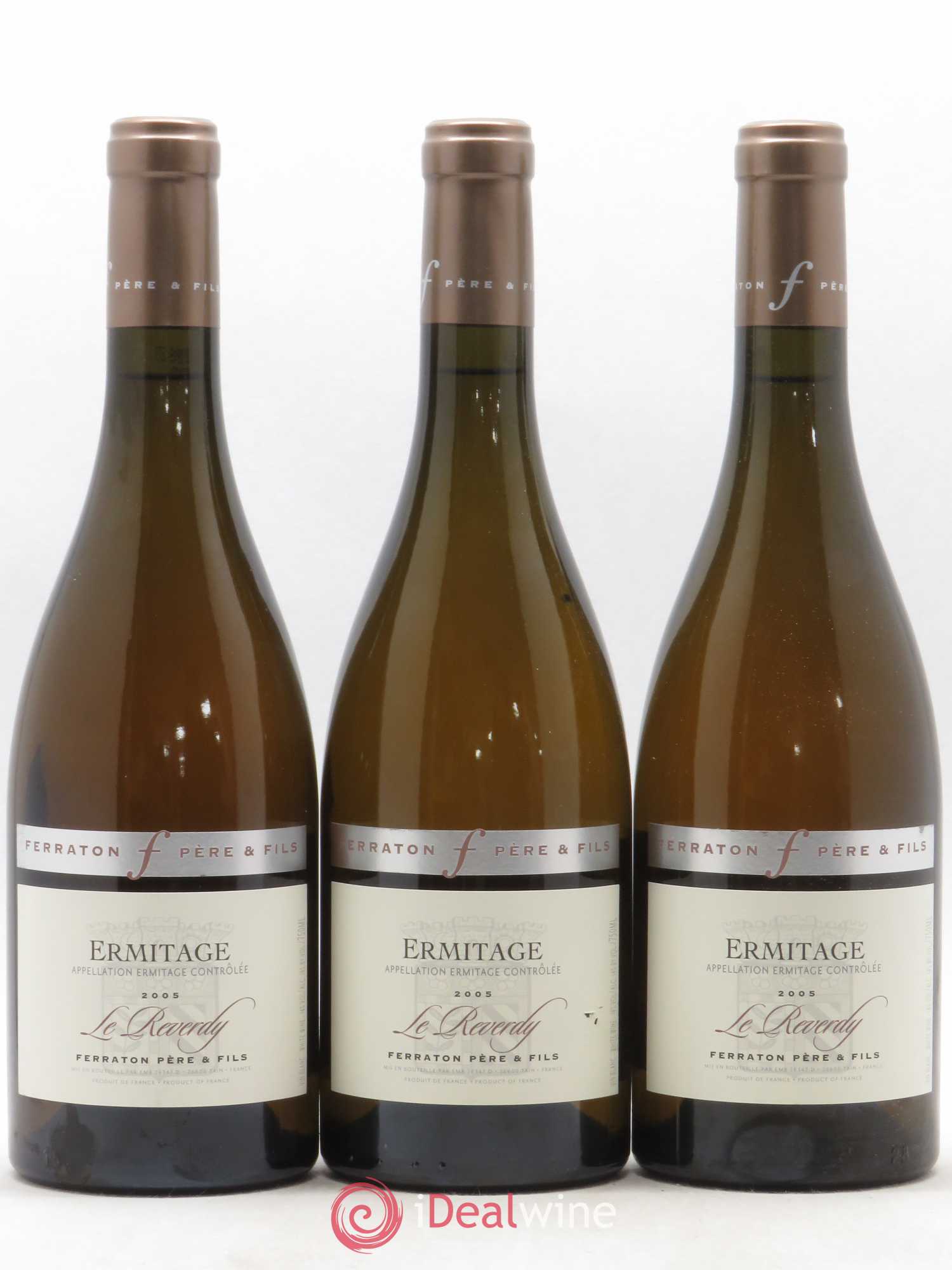 Hermitage Le Reverdy Ferraton (sans prix de réserve) 2005 - Posten von 3 Flaschen - 0