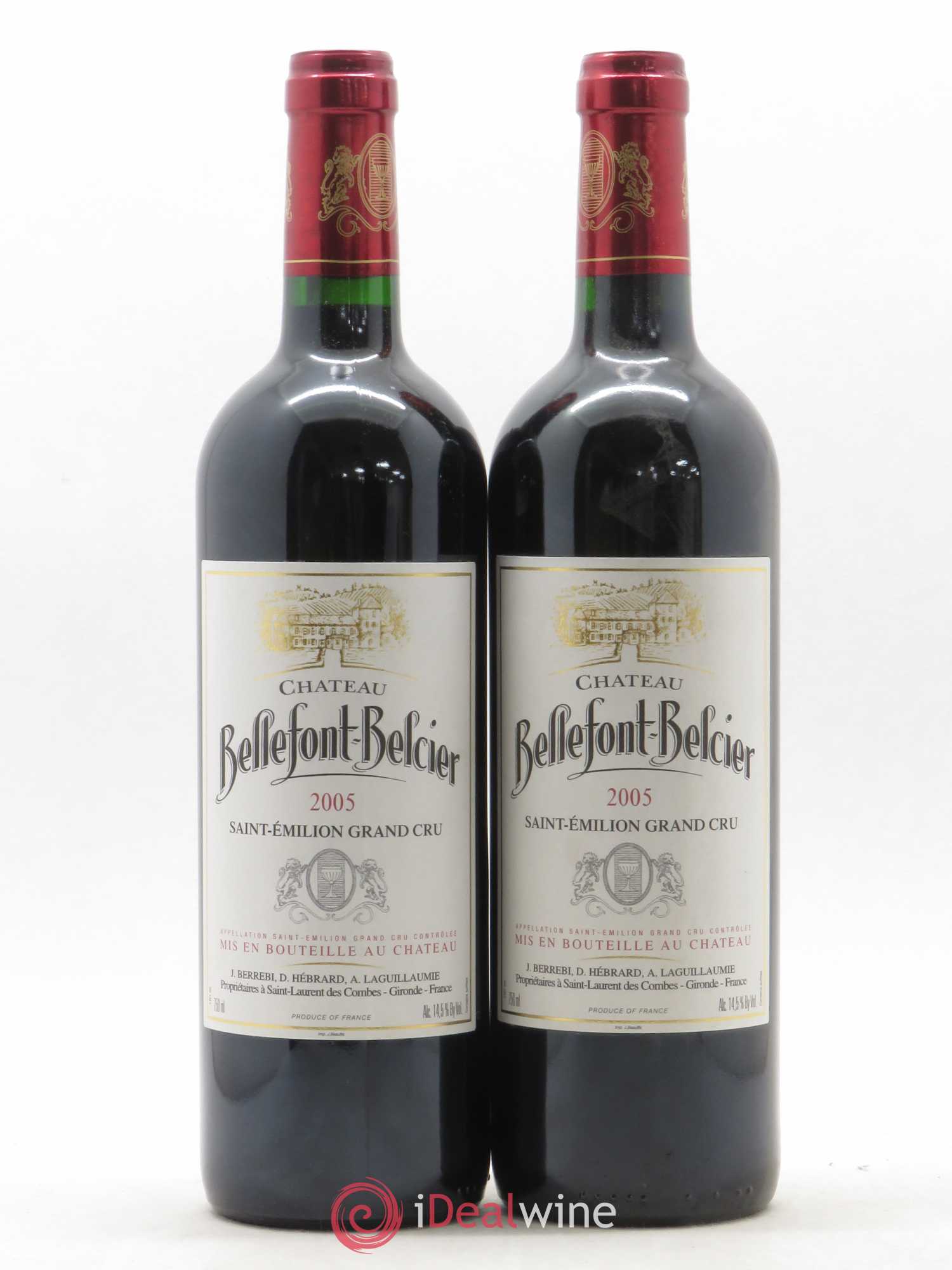 Château Bellefont-Belcier Grand Cru Classé (sans prix de réserve) 2005 - Lot de 2 bouteilles - 0
