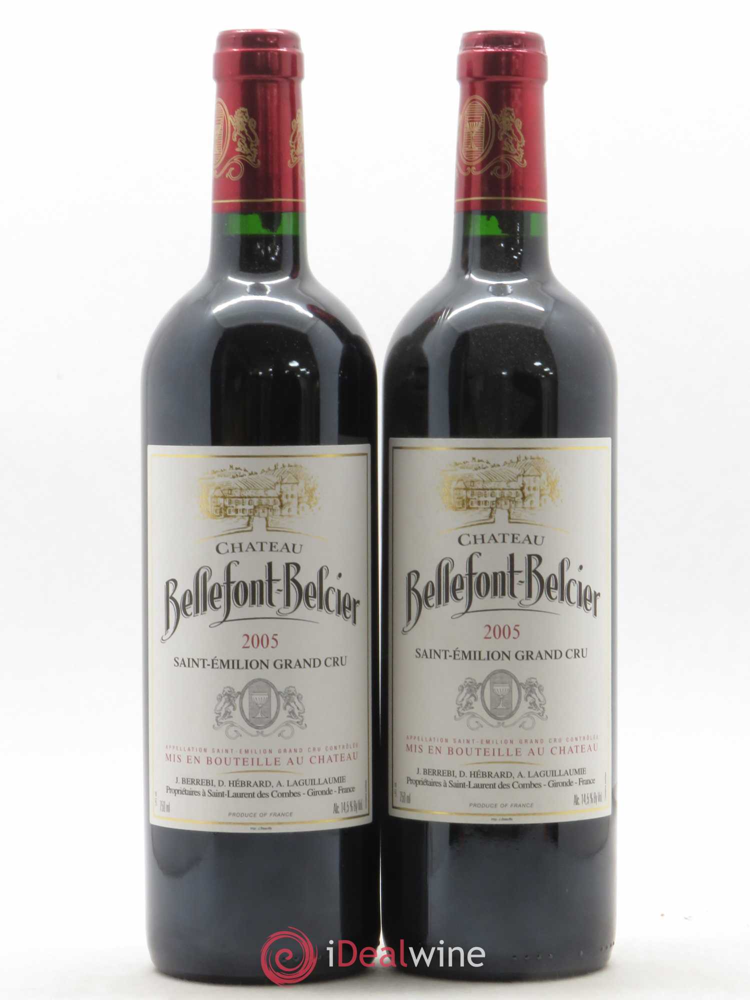 Château Bellefont-Belcier Grand Cru Classé (sans prix de réserve) 2005 - Lot de 2 bouteilles - 0