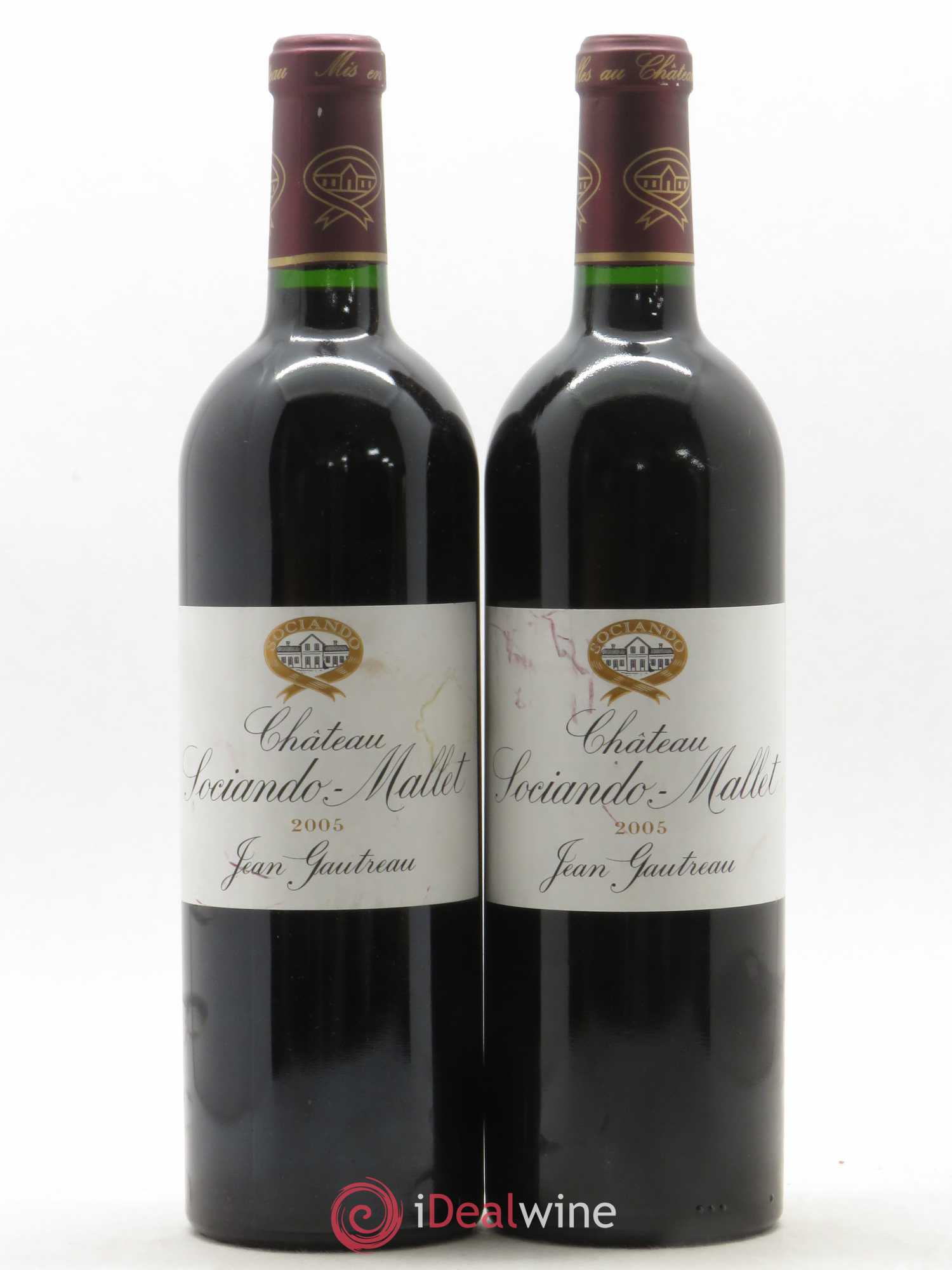 Château Sociando Mallet (sans prix de réserve) 2005 - Lot de 2 bouteilles - 0