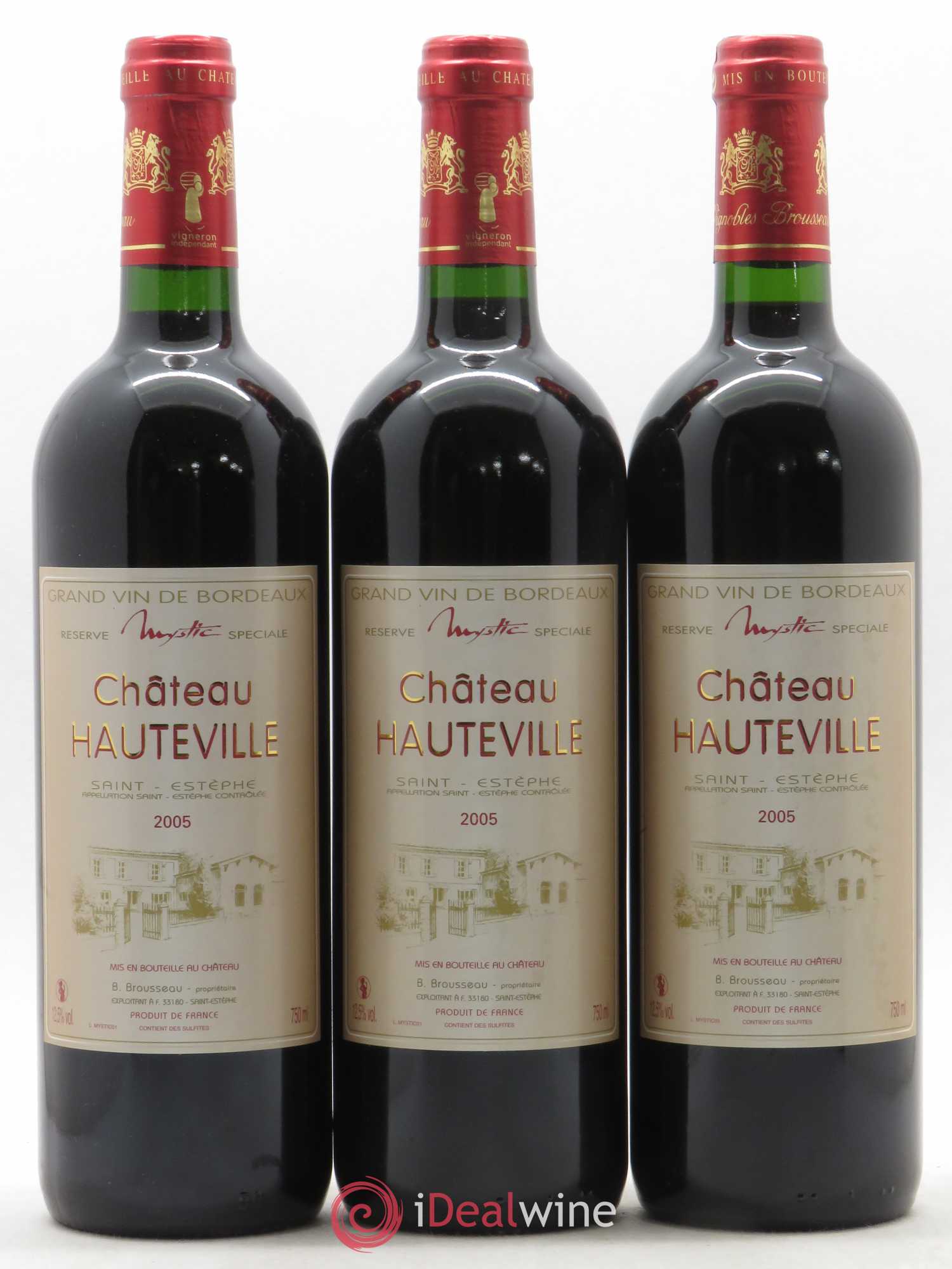 Saint-Estèphe Château Hauteville (sans prix de réserve) 2005 - Posten von 6 Flaschen - 2