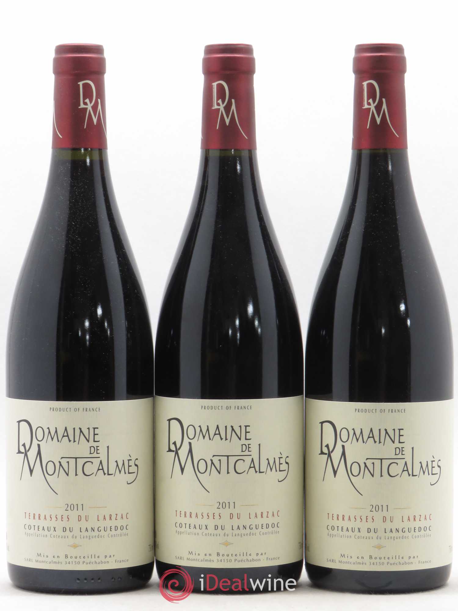 Terrasses du Larzac Domaine de Montcalmès Frédéric Pourtalié (sans prix de réserve) 2011 - Lot de 3 bouteilles - 0