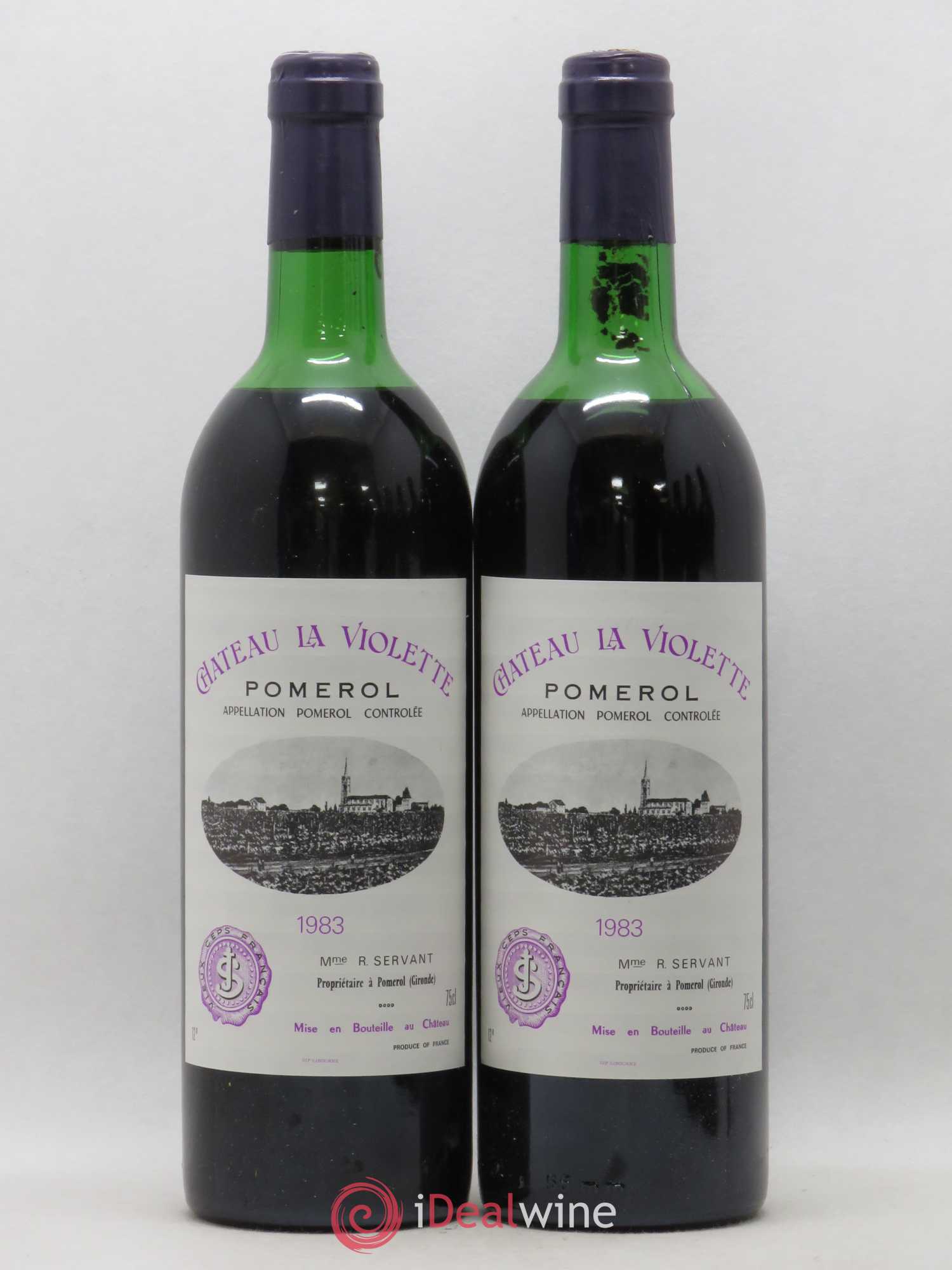 Château la Violette (sans prix de réserve) 1983 - Lot de 2 bouteilles - 0
