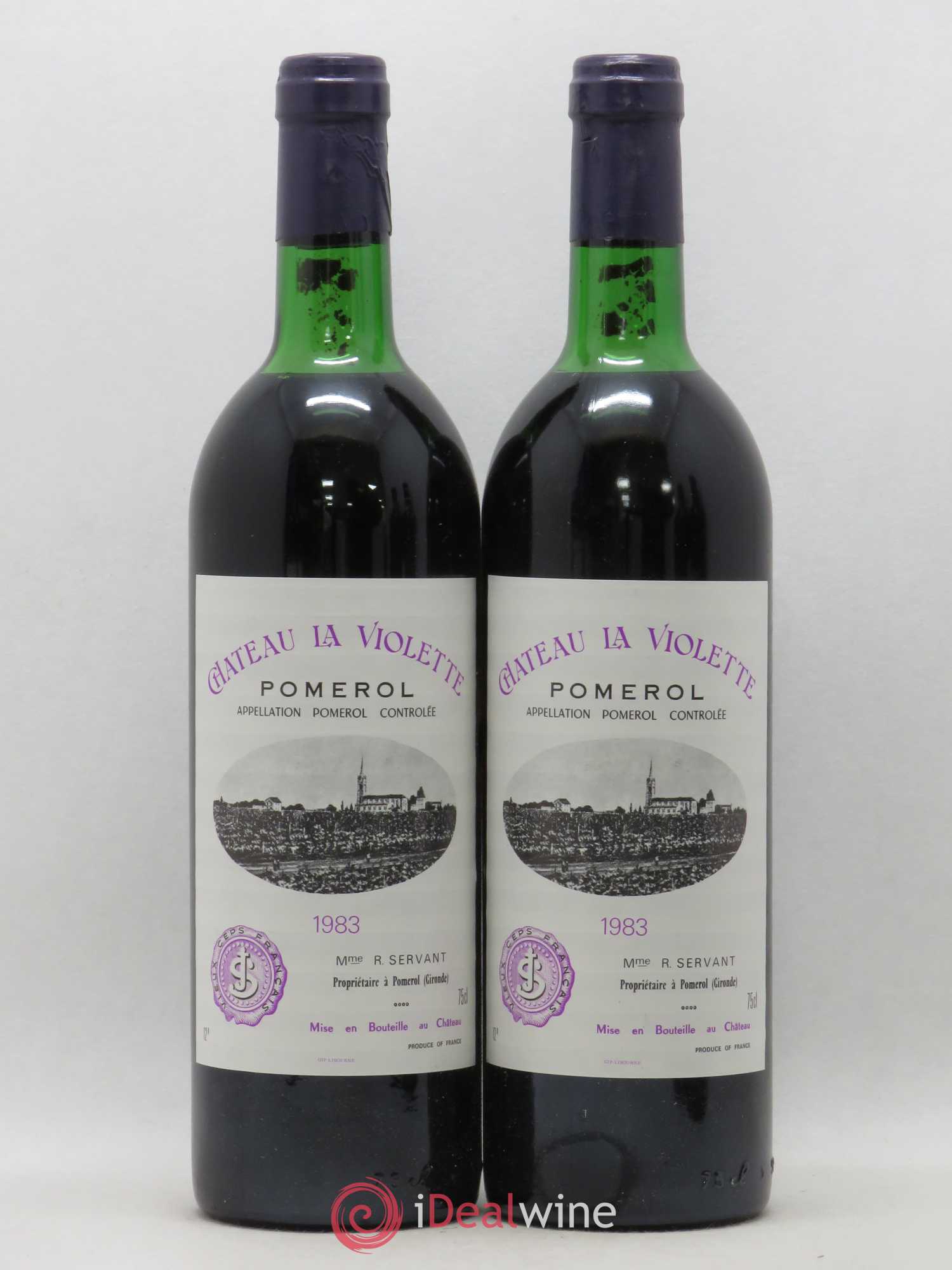 Château la Violette (sans prix de réserve) 1983 - Lot de 2 bouteilles - 0
