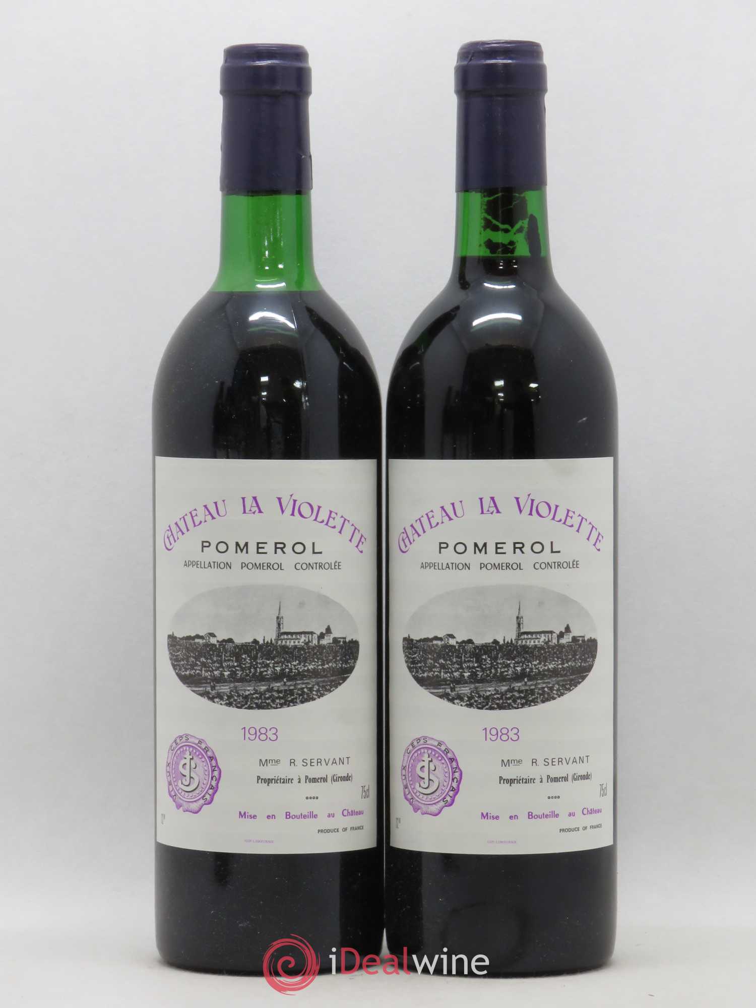 Château la Violette (sans prix de réserve) 1983 - Lot de 2 bouteilles - 0
