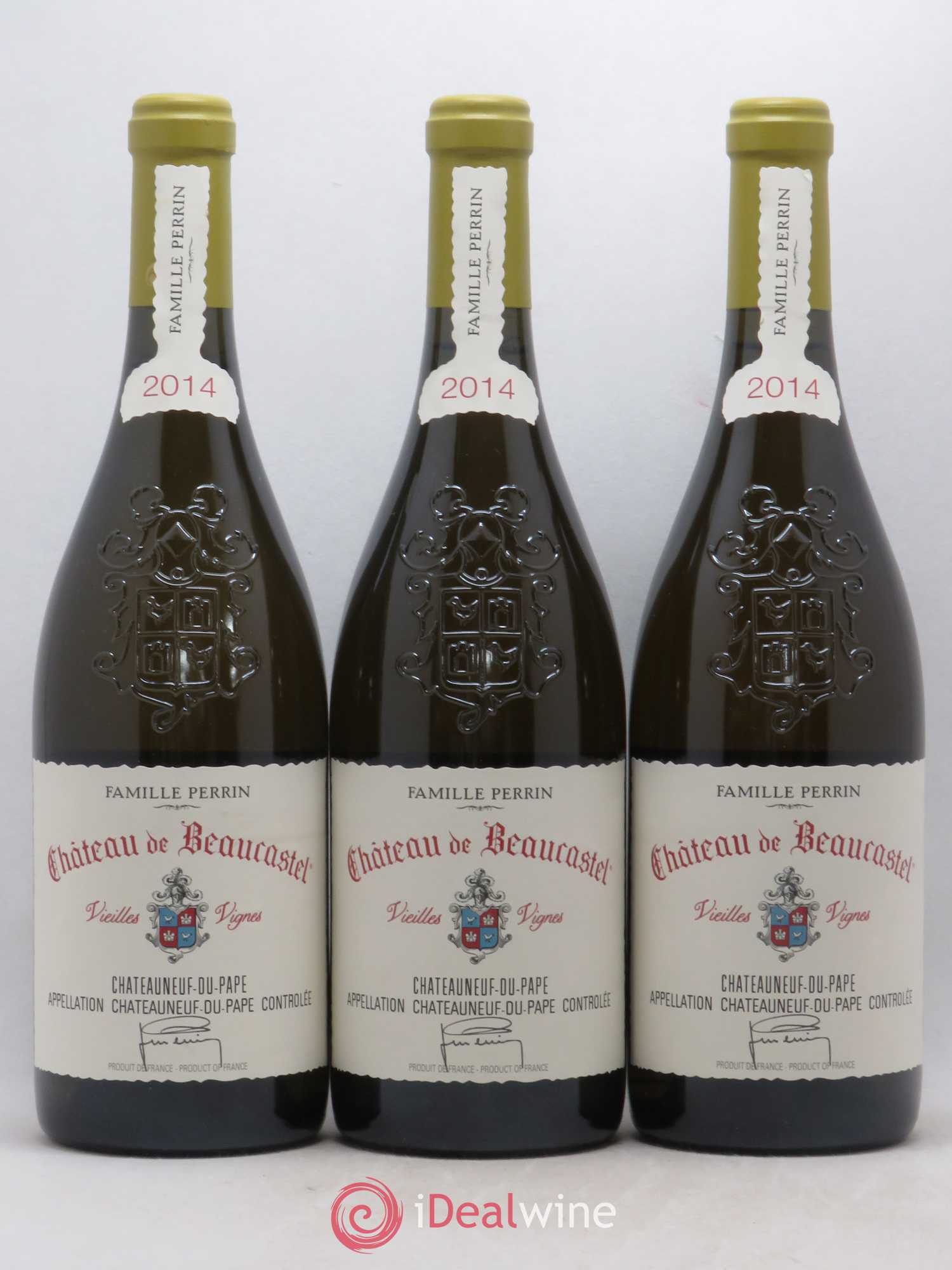 Châteauneuf-du-Pape Château de Beaucastel Vieilles vignes Roussanne Famille Perrin 2014 - Lot de 6 bouteilles - 1