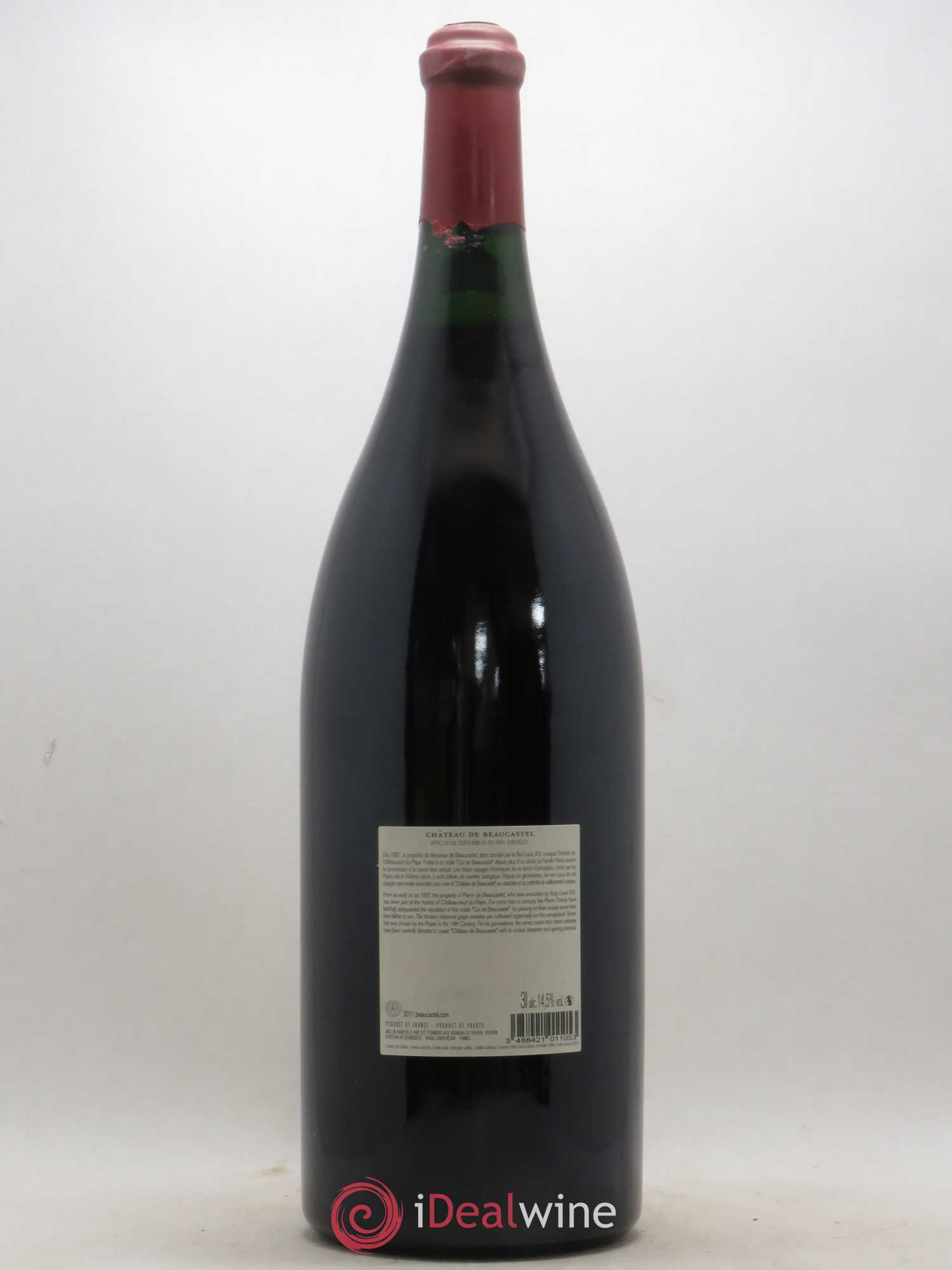 Châteauneuf-du-Pape Château de Beaucastel Famille Perrin 2011 - Lot de 1 double magnum - 1