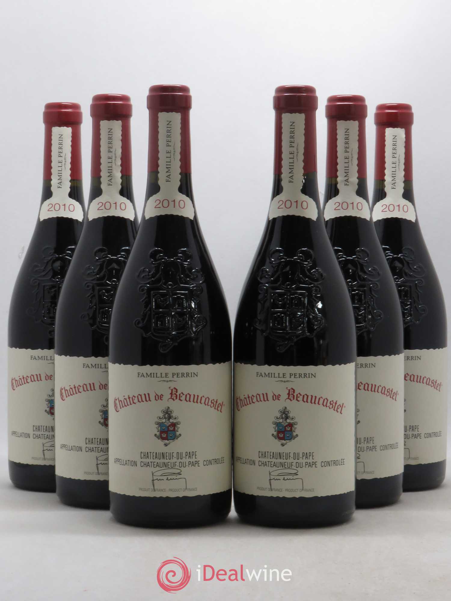 Châteauneuf-du-Pape Château de Beaucastel Famille Perrin 2010 - Lot de 6 bouteilles - 0