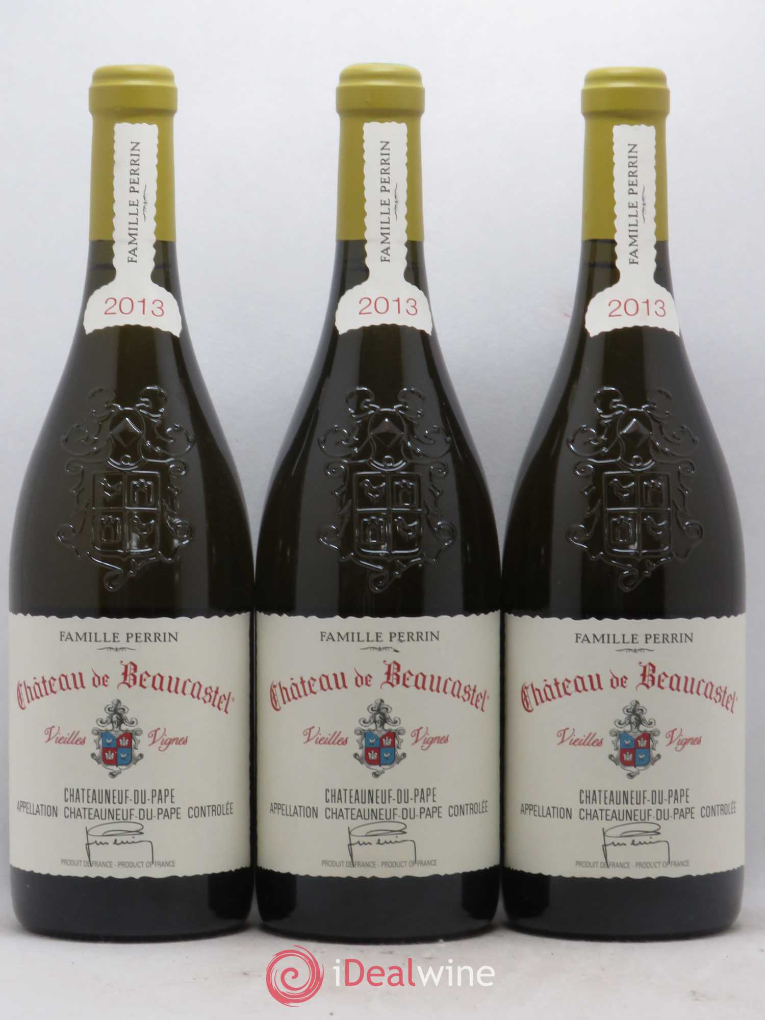 Châteauneuf-du-Pape Château de Beaucastel Vieilles vignes Roussanne Famille Perrin 2013 - Lot de 6 bouteilles - 1