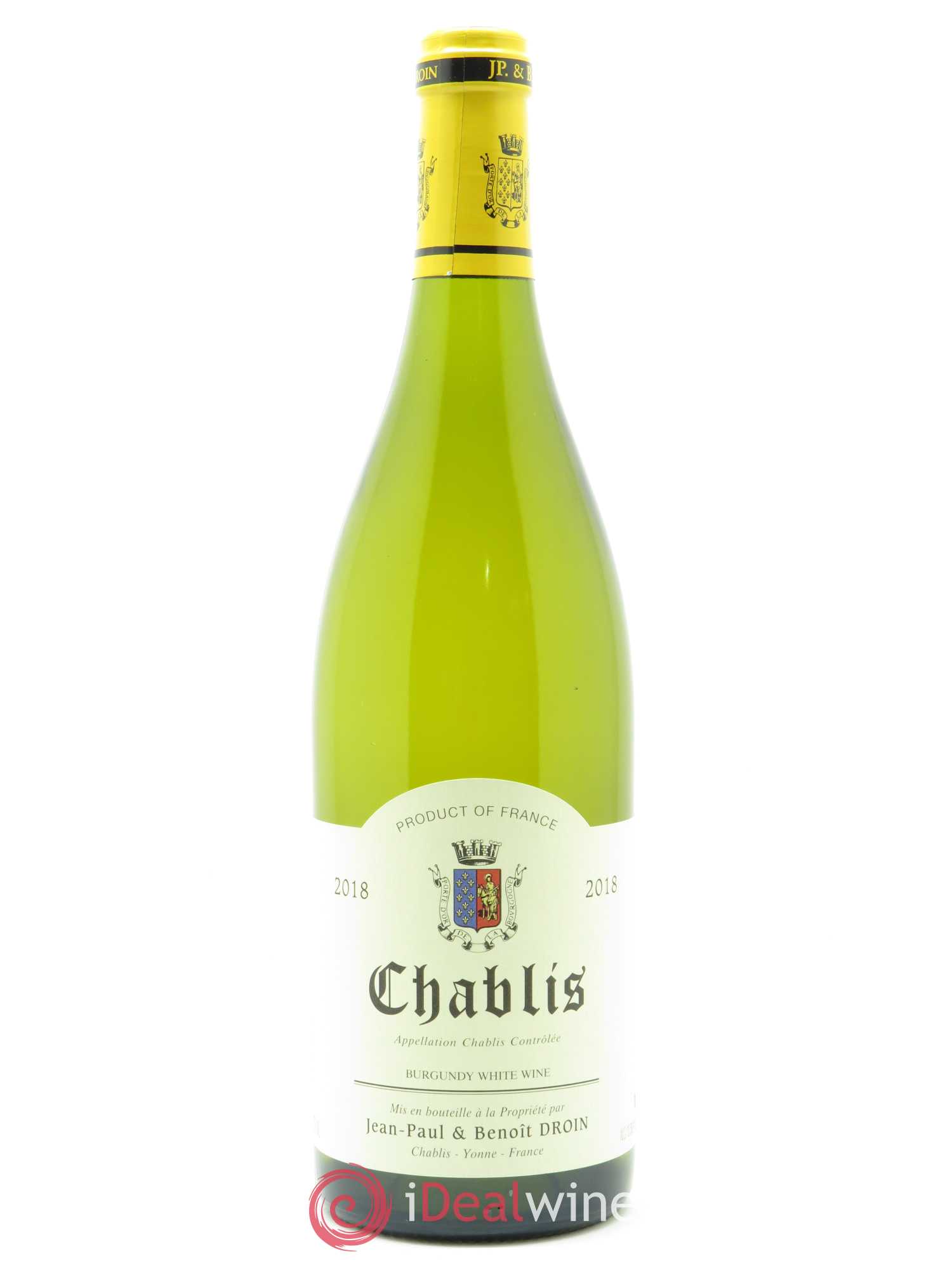 Chablis Jean-Paul & Benoît Droin (Domaine) 2018 - Lot de 1 bouteille - 0