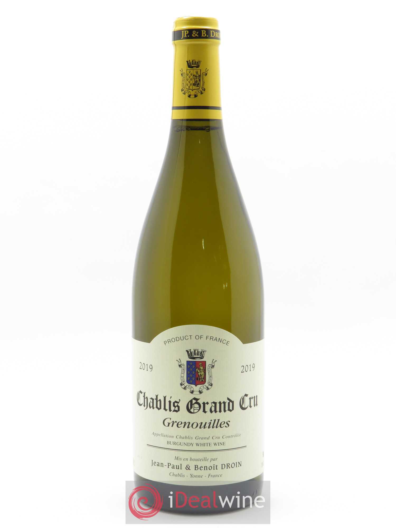 Chablis Grand Cru Grenouilles Jean-Paul & Benoît Droin (Domaine) 2019 - Lot de 1 bouteille - 0