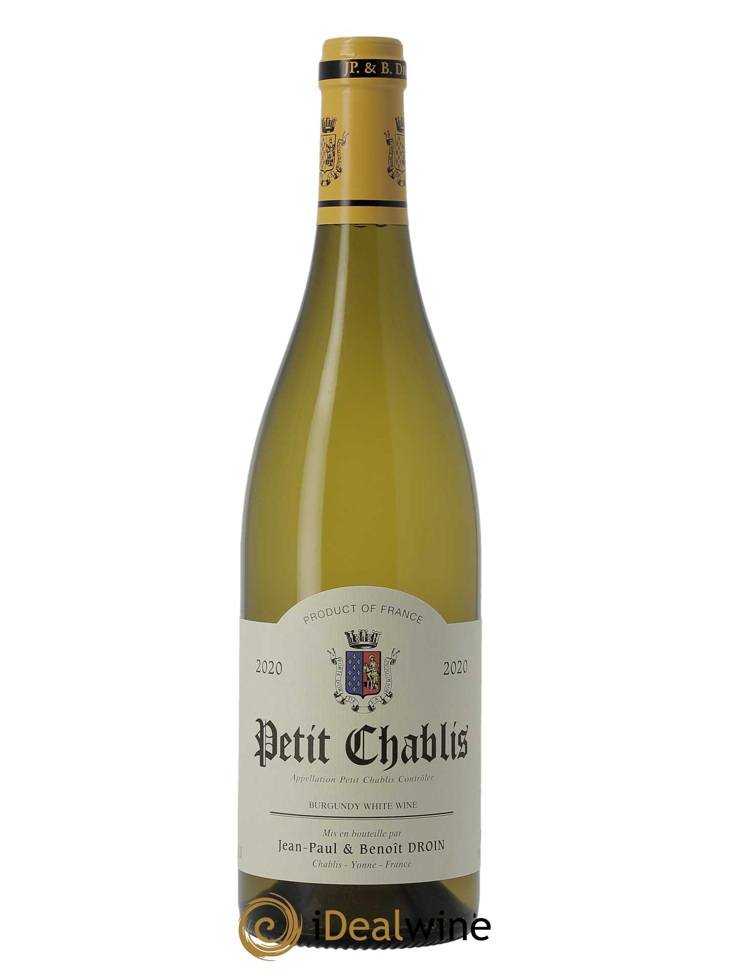 Petit Chablis Jean-Paul & Benoît Droin (Domaine) 2020 - Lot de 1 bouteille - 0