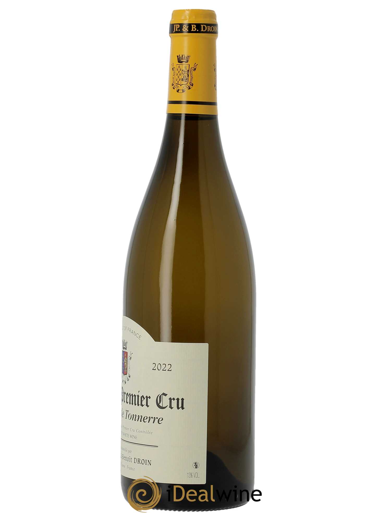 Chablis 1er Cru Montée de Tonnerre Jean-Paul & Benoît Droin (Domaine) 2022 - Lot de 1 bouteille - 1