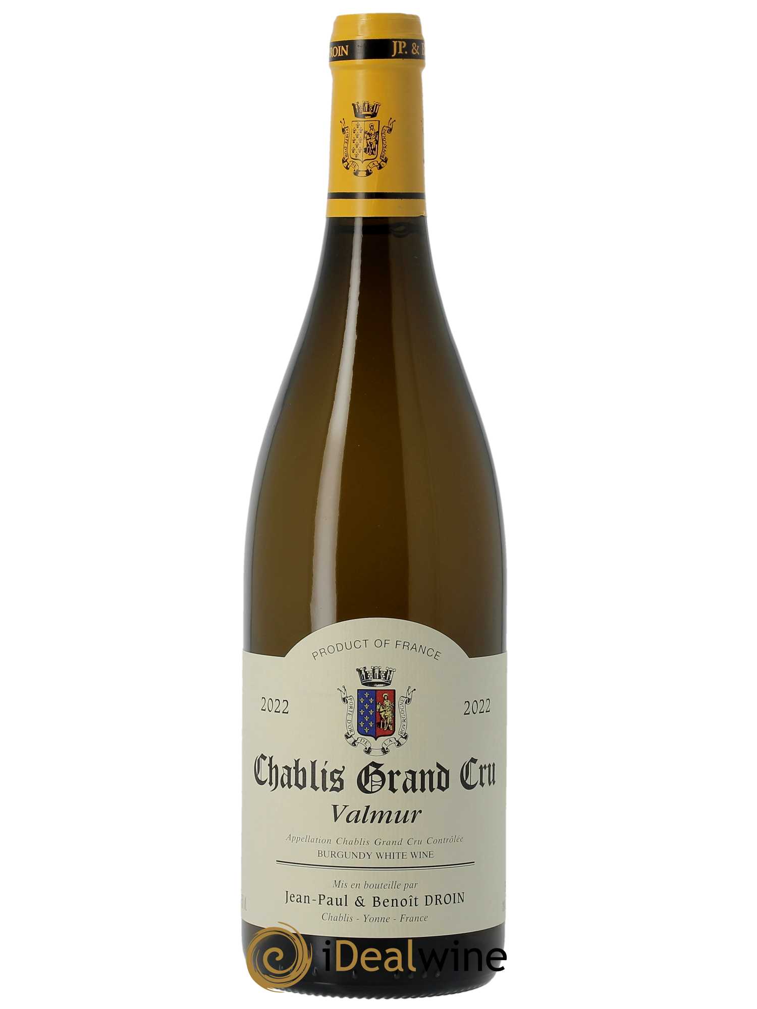 Chablis Grand Cru Valmur Jean-Paul & Benoît Droin (Domaine)  2022 - Lot of 1 bottle - 0