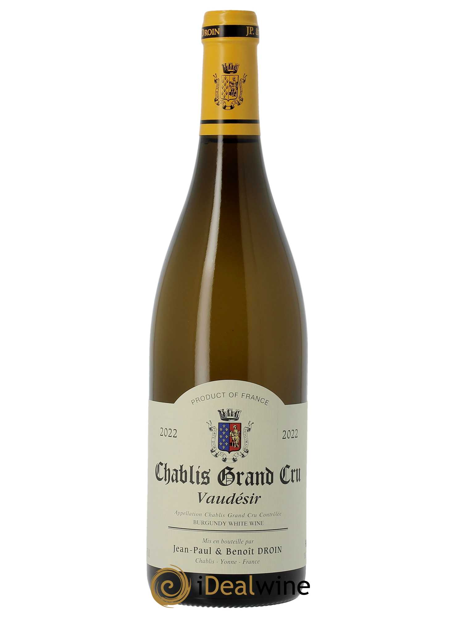 Chablis Grand Cru Vaudésir Jean-Paul & Benoît Droin (Domaine) 2022 - Lot of 1 bottle - 0