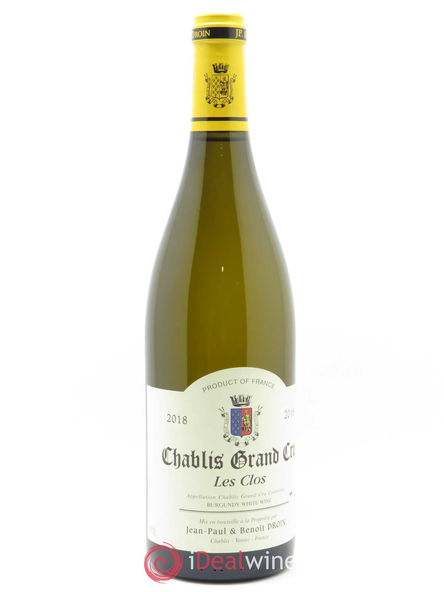 Chablis Grand Cru Les Clos Jean-Paul & Benoît Droin (Domaine) 2018 - Lot de 1 bouteille - 2