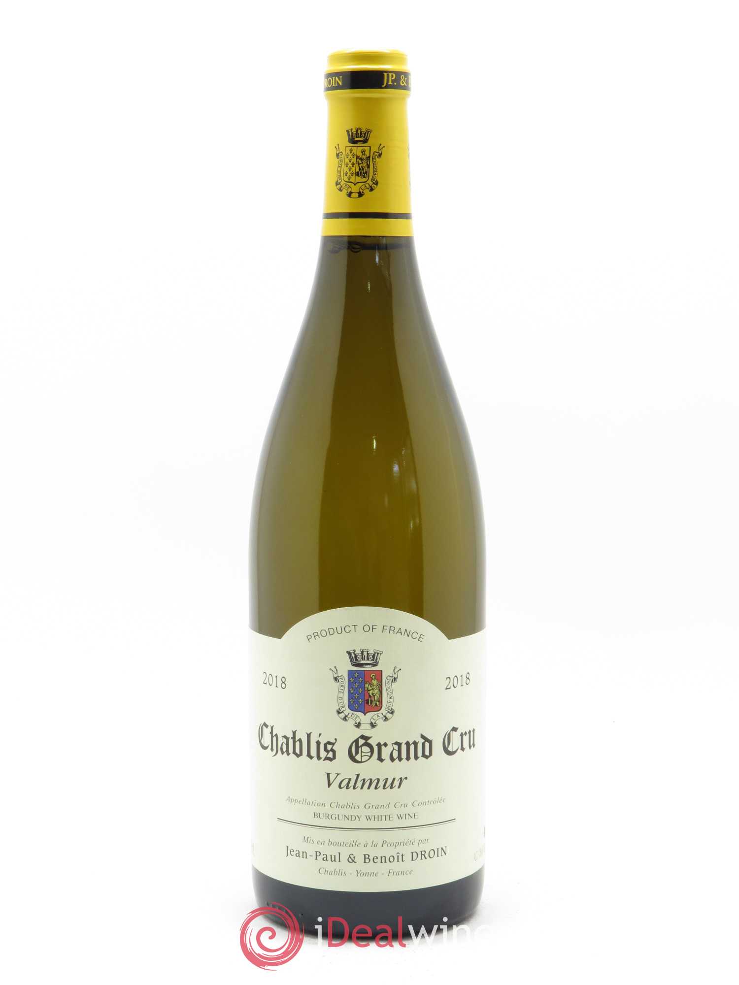 Chablis Grand Cru Valmur Jean-Paul & Benoît Droin (Domaine) 2018 - Posten von 1 Flasche - 0