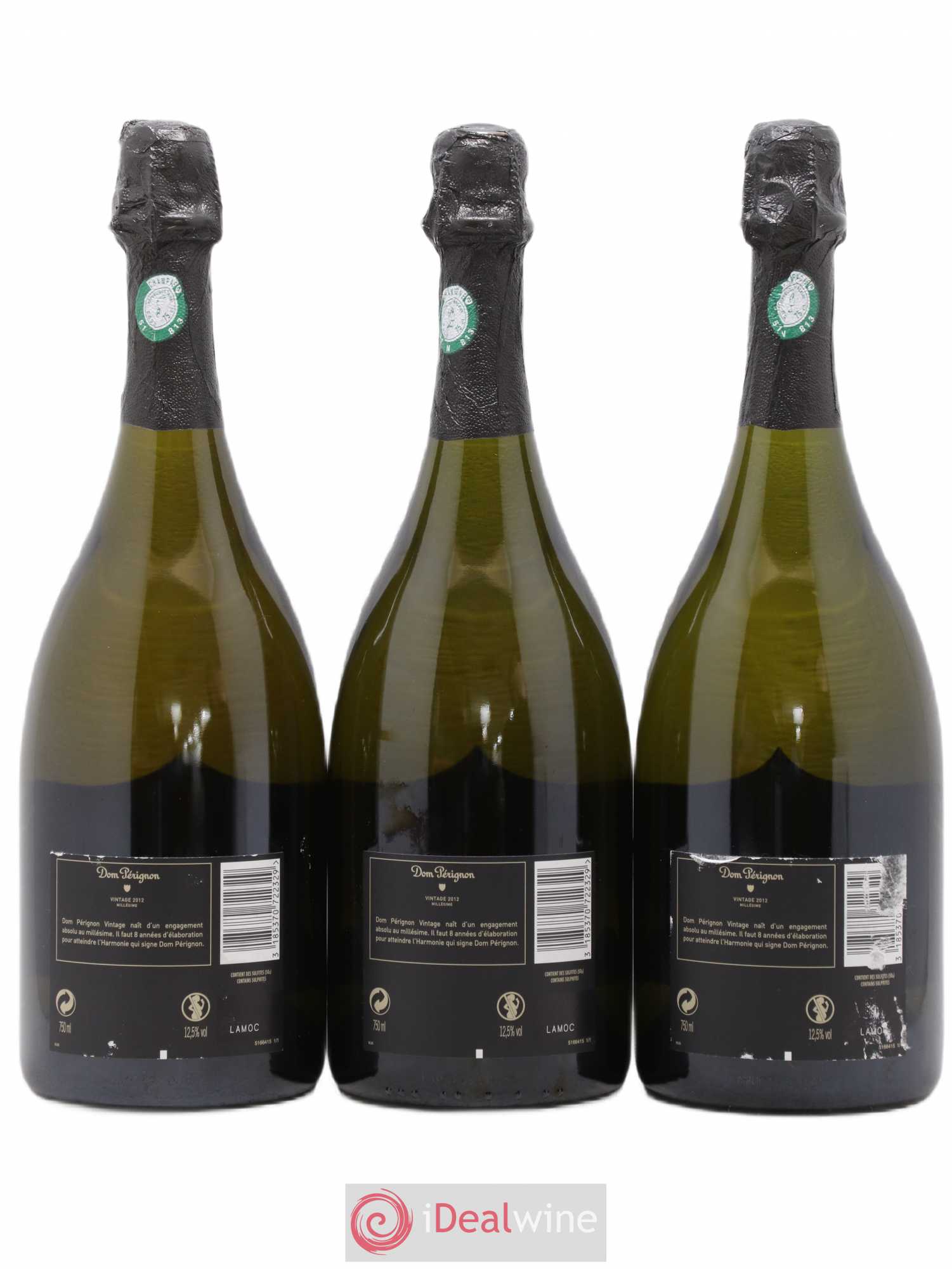 Brut Dom Pérignon 2012 - Lot de 3 bouteilles - 1