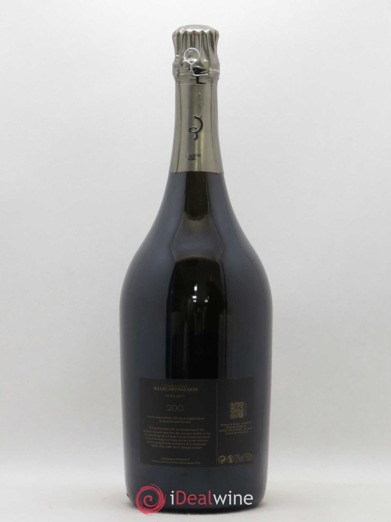 Extra-Brut Billecart-Salmon Cuvée 200 - Lot de 1 magnum - 1