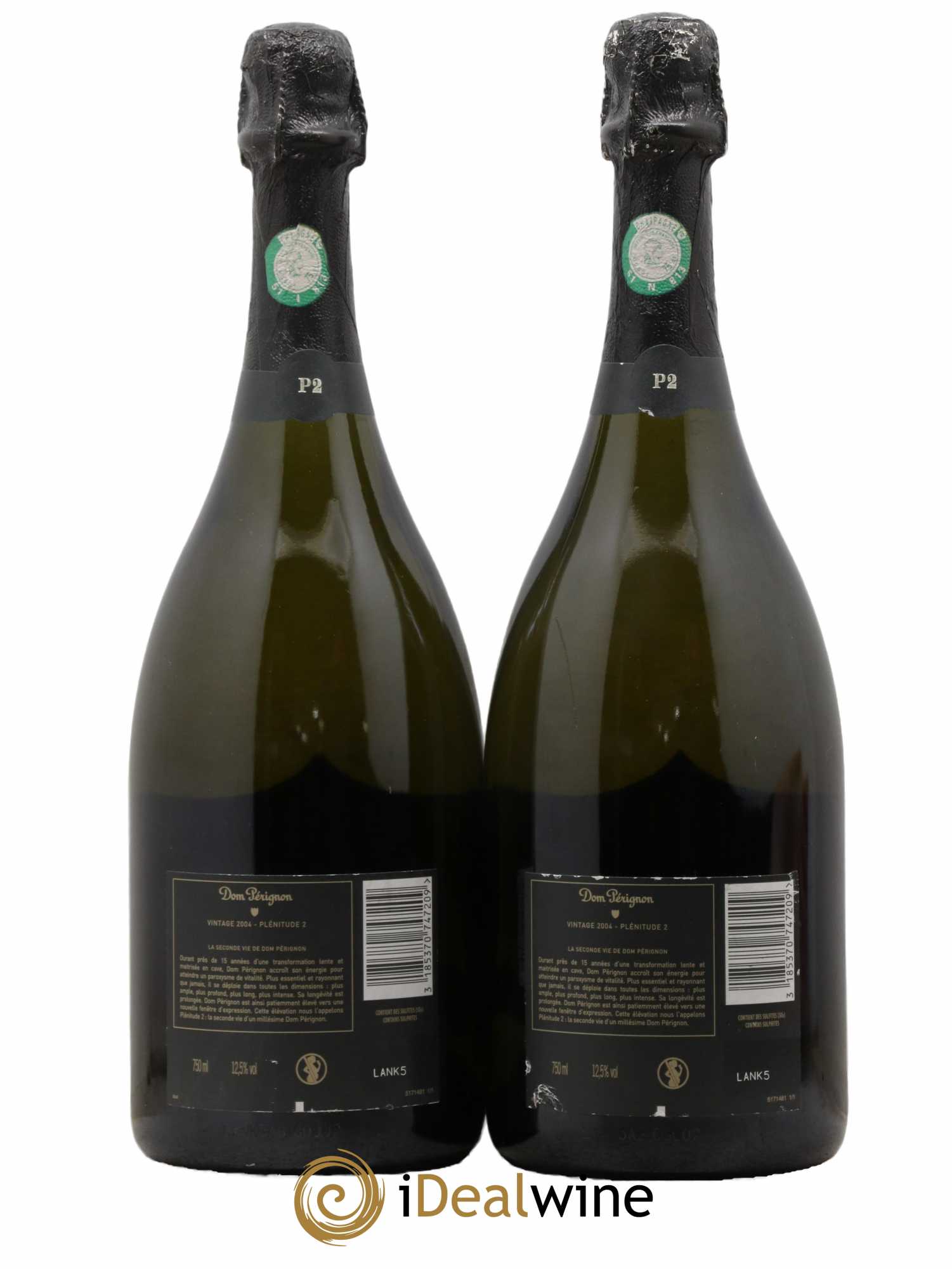 2eme Plénitude (P2) Dom Pérignon 2004 - Posten von 2 Flaschen - 1