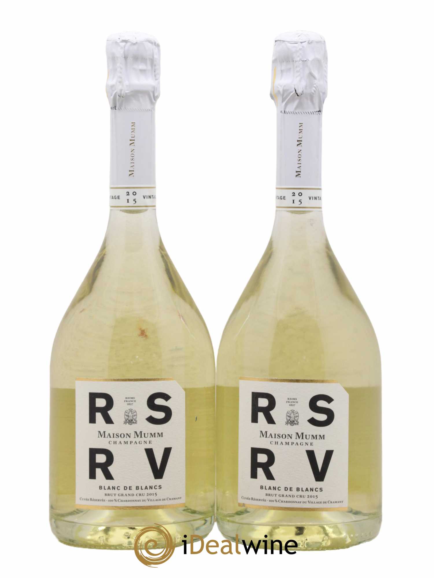 Champagne Mumm Cuvee RSRV Blanc de Blanc 2015 - Lot of 2 bottles - 0