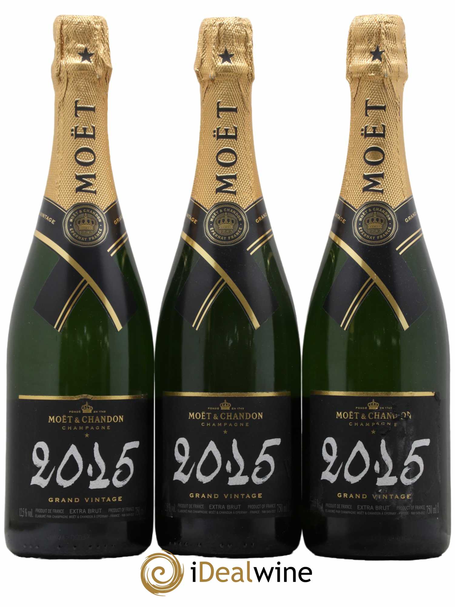 Grand Vintage Moët et Chandon 2015 - Lot de 3 bouteilles - 0