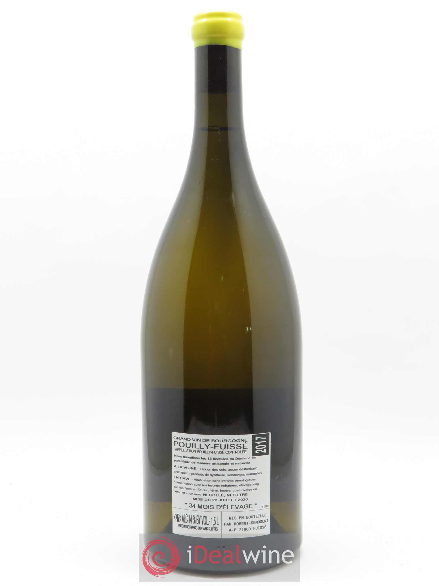 Pouilly-Fuissé La Croix Vieilles Vignes Robert Denogent (Domaine) 2017 - Lot de 1 magnum - 1