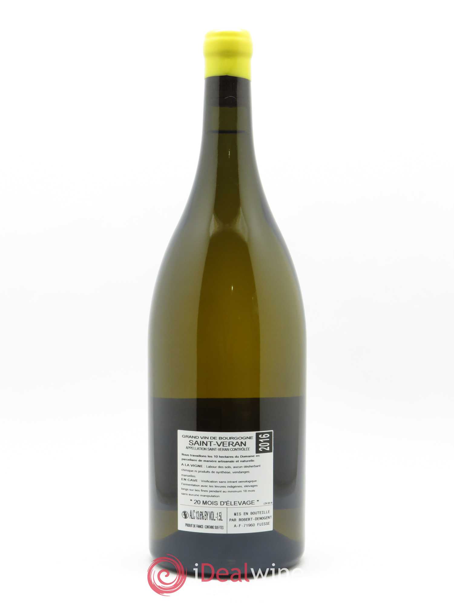 Saint-Véran Les Pommards Vieilles Vignes Robert Denogent (Domaine) 2016 - Lot de 1 magnum - 1