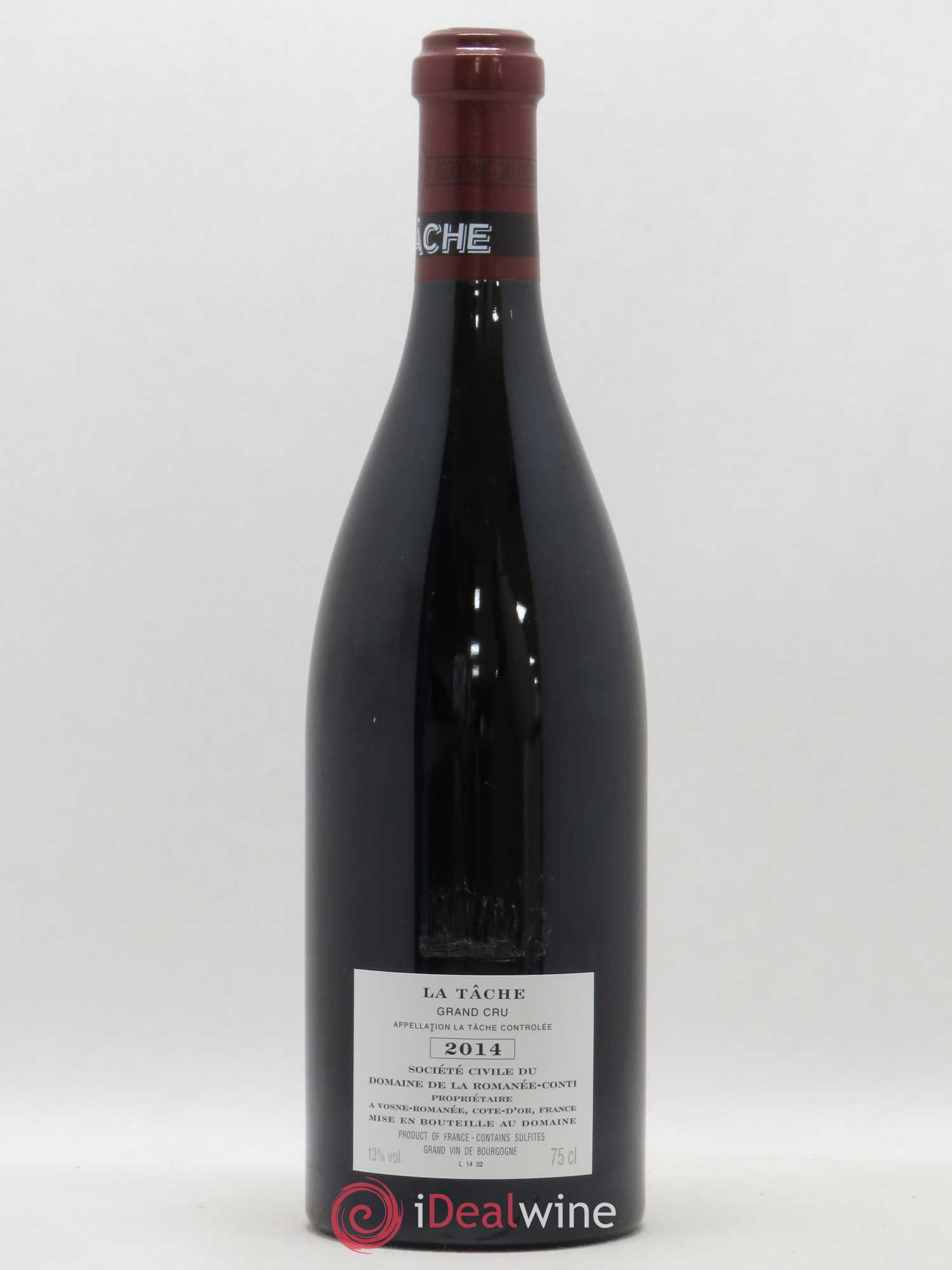 La Tâche Grand Cru Domaine de la Romanée-Conti 2014 - Lot de 1 bouteille - 1