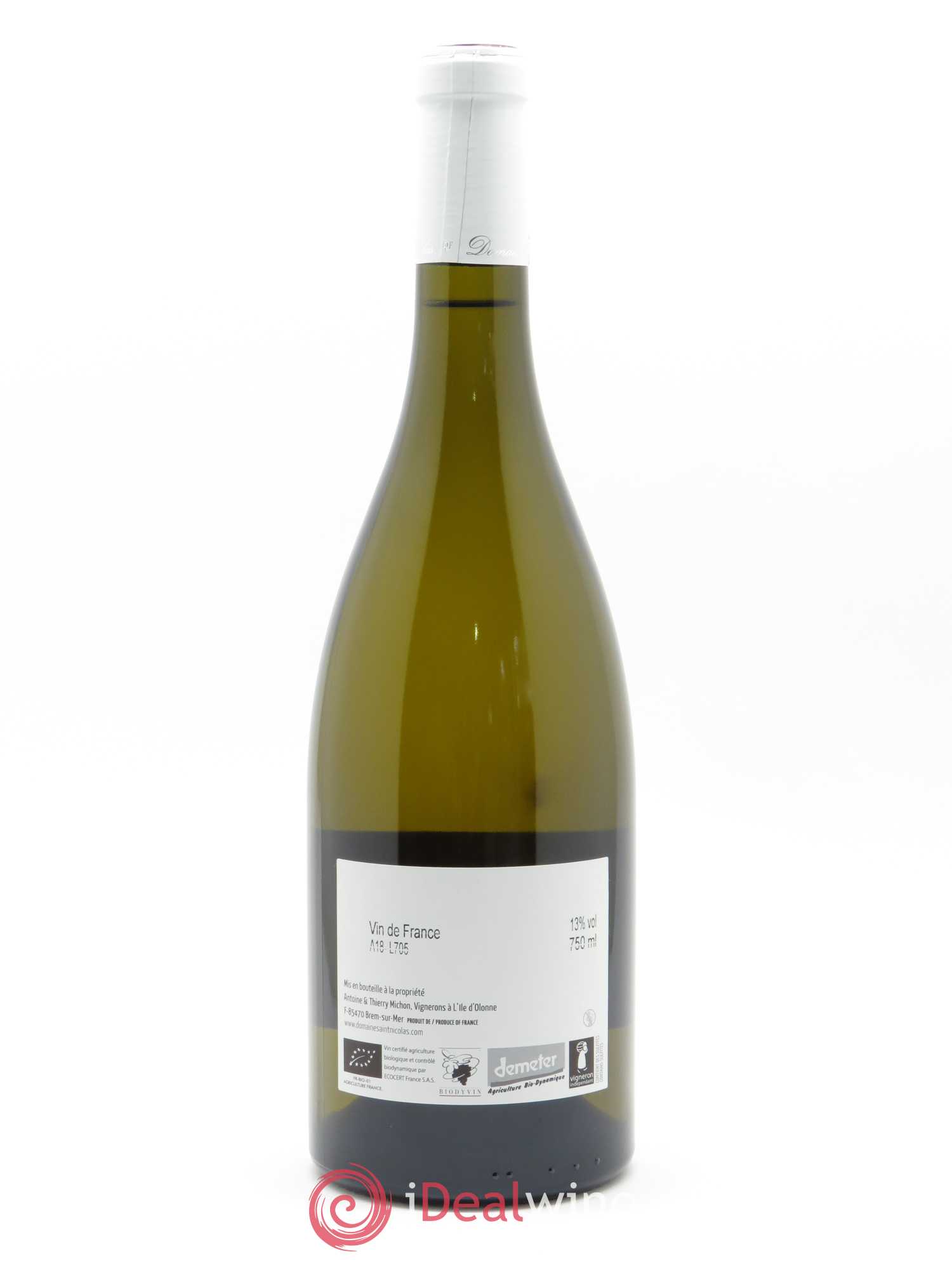 Vin de France Cuvée Maria Domaine Saint Nicolas 2018 - Lot de 1 bouteille - 1