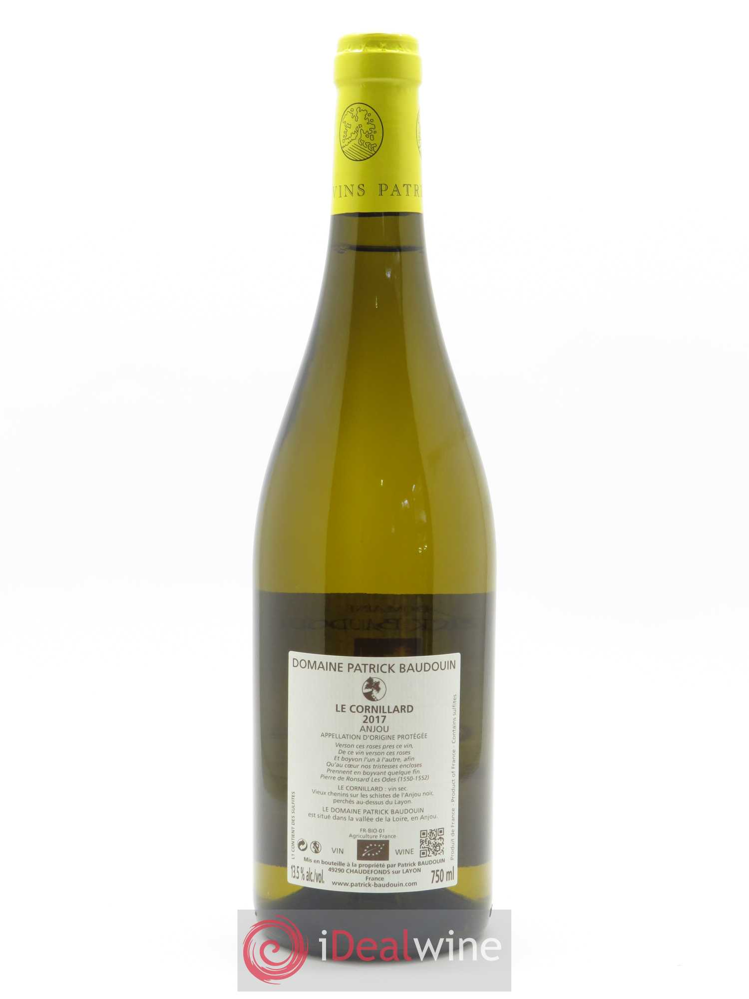 Anjou Le Cornillard Patrick Baudouin 2017 - Lot de 1 bouteille - 1