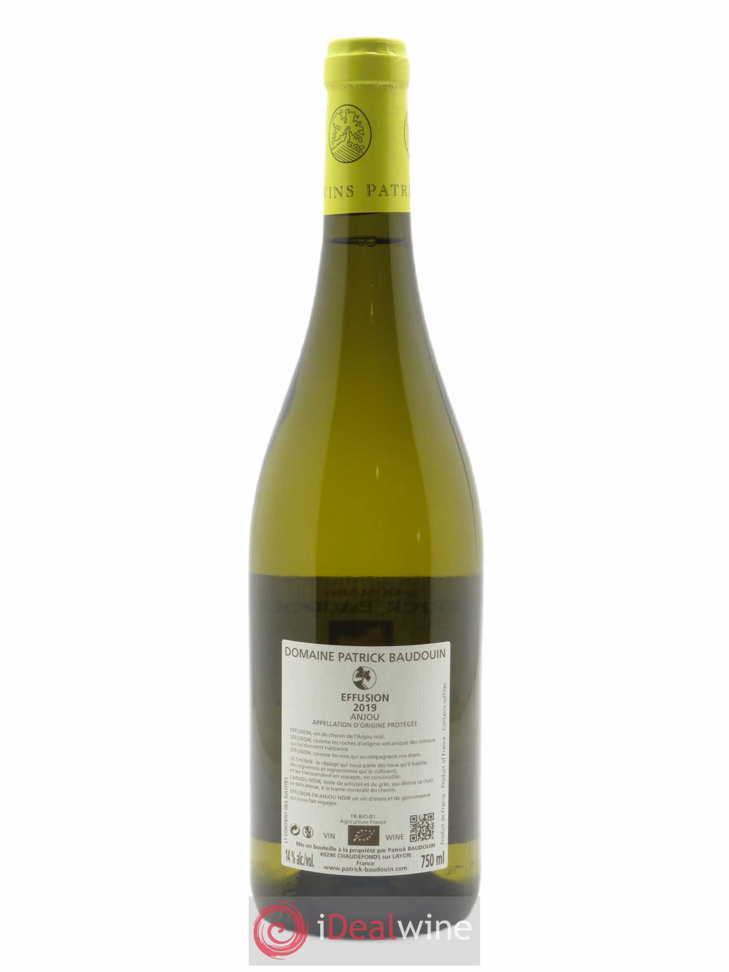 Anjou Effusion Patrick Baudouin 2019 - Lot de 1 bouteille - 1
