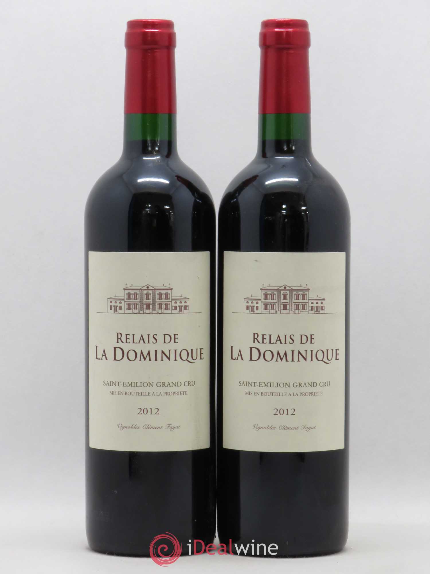 Saint-Émilion Grand Cru Relais de La Dominique 2012 - Lot de 2 bouteilles - 0