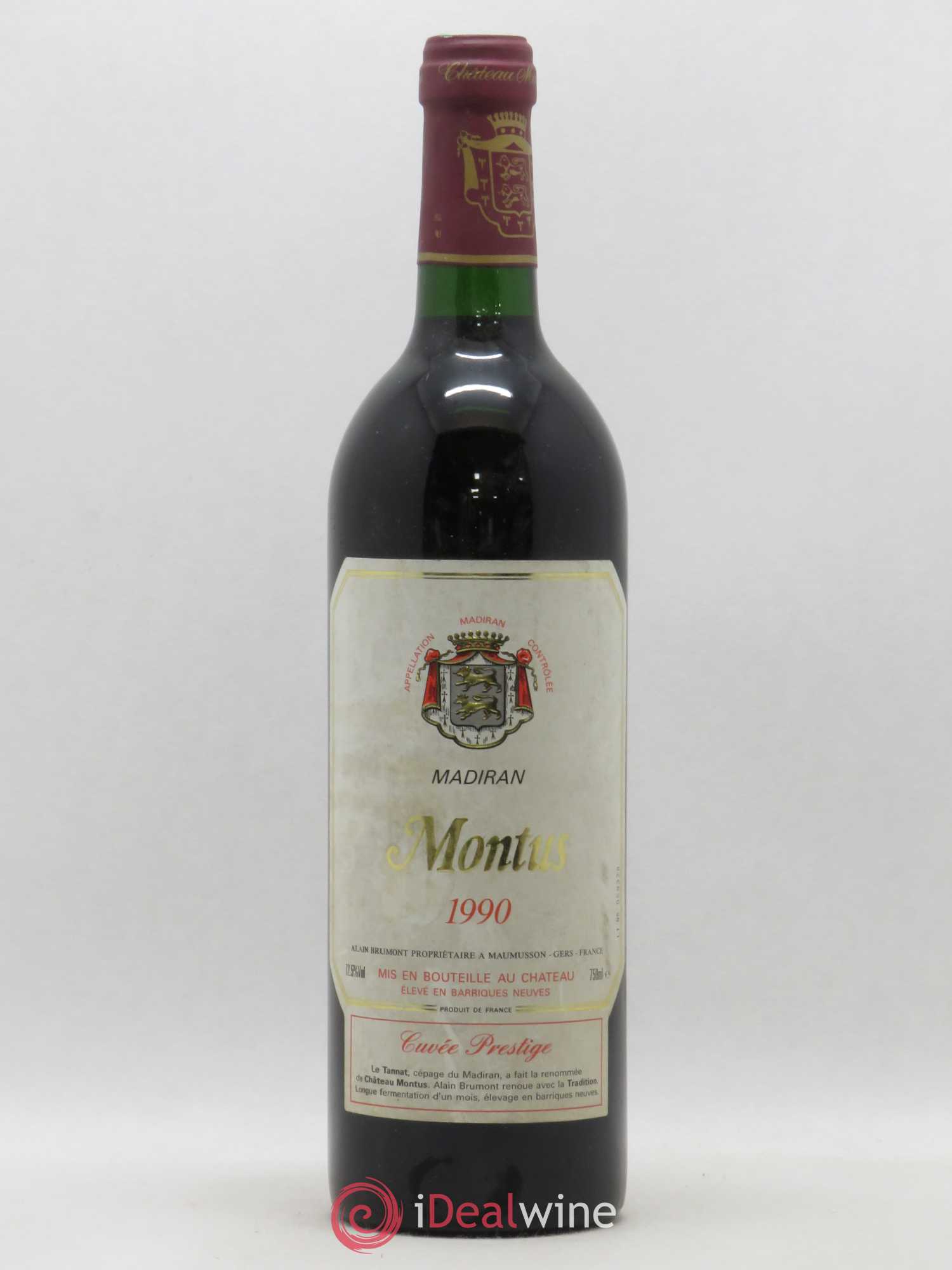 Madiran Château Montus-Prestige Alain Brumont 1990 - Lot de 1 bouteille - 0
