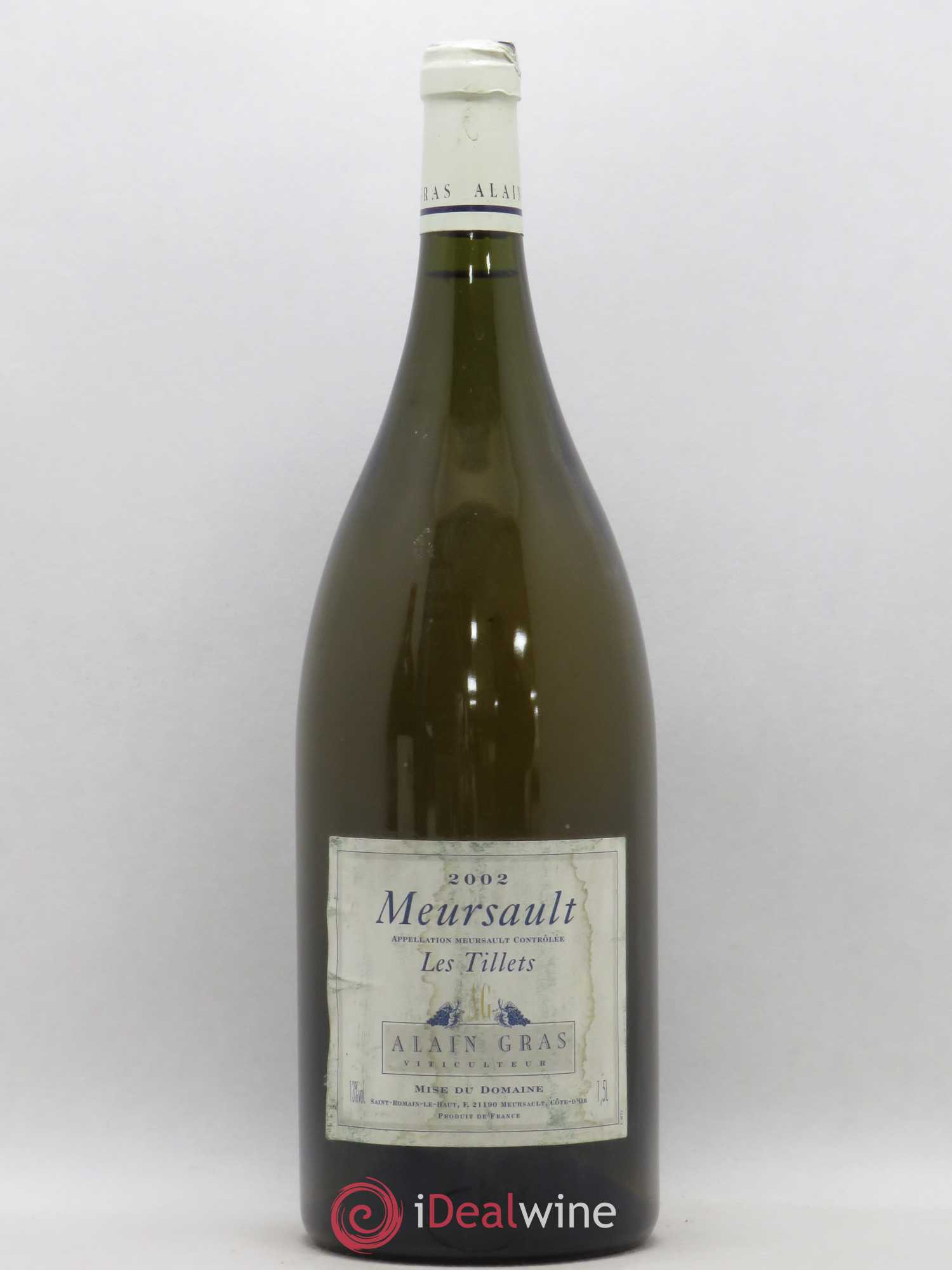 Meursault Les Tillets Alain Gras 2002 - Posten von 1 Magnum - 0