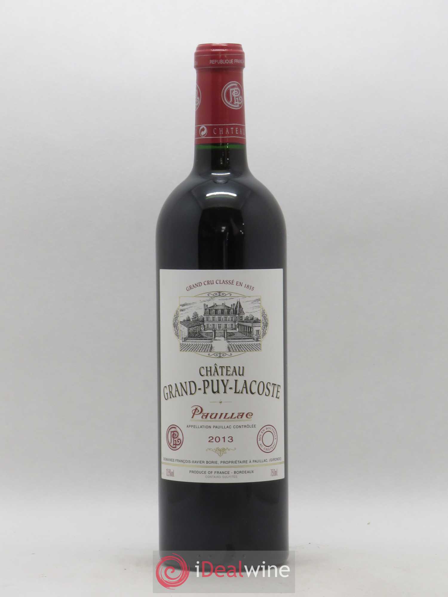 Château Grand Puy Lacoste 5ème Grand Cru Classé 2013 - Lot de 1 bouteille - 0