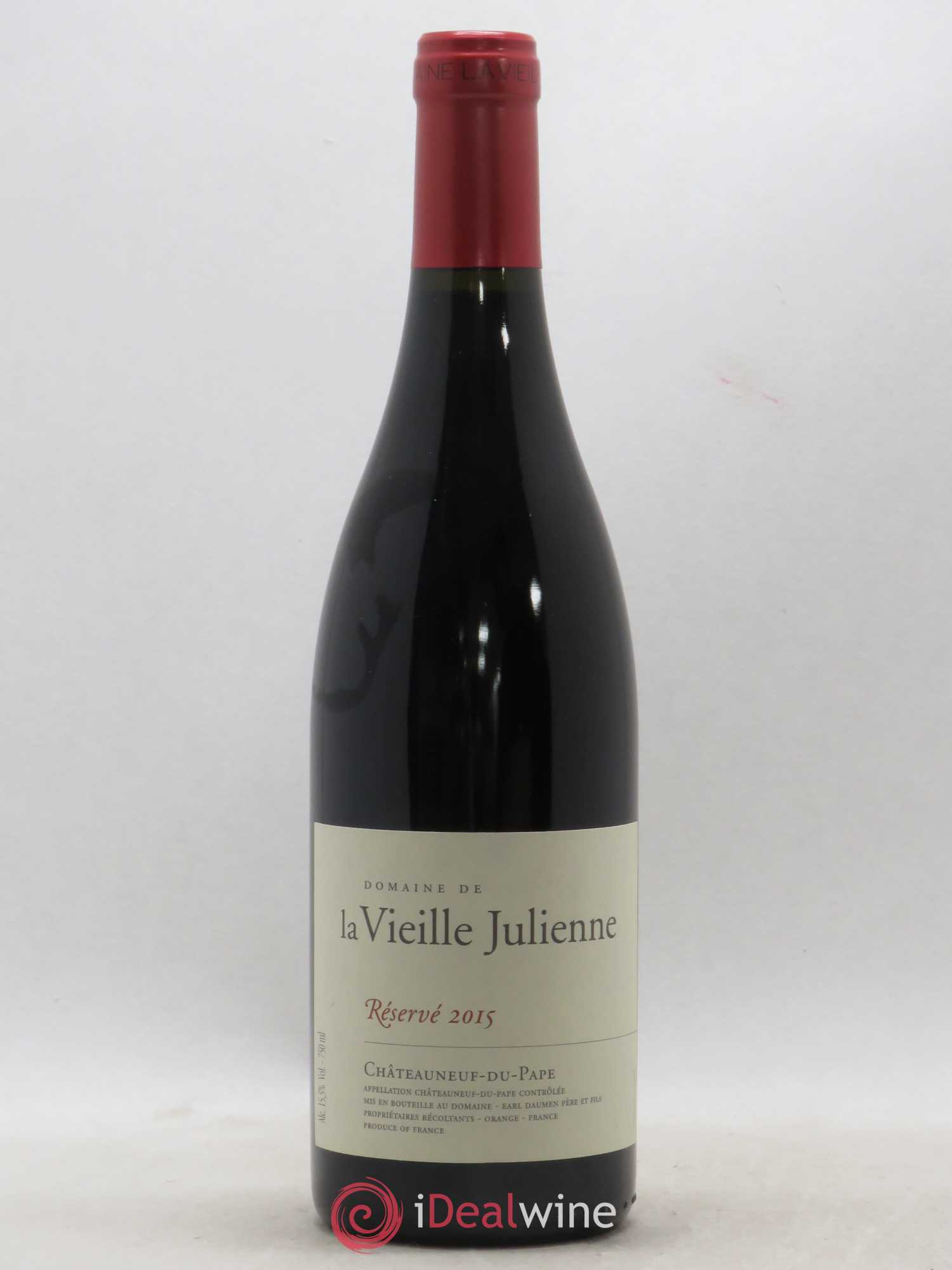 Châteauneuf-du-Pape Vieille Julienne (Domaine de la) Réservé Jean-Paul Daumen 2015 - Lot de 1 bouteille - 0