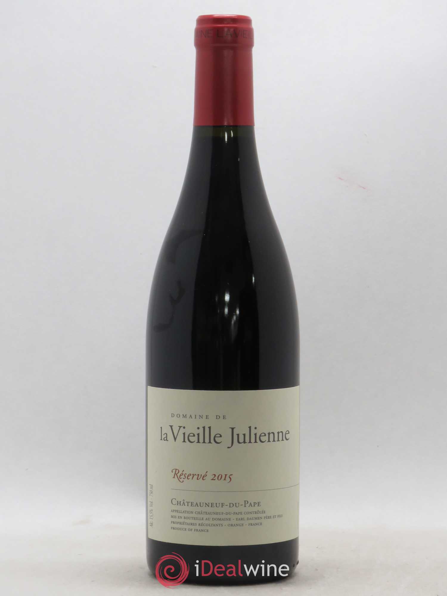 Châteauneuf-du-Pape Vieille Julienne (Domaine de la) Réservé Jean-Paul Daumen 2015 - Lot de 1 bouteille - 0